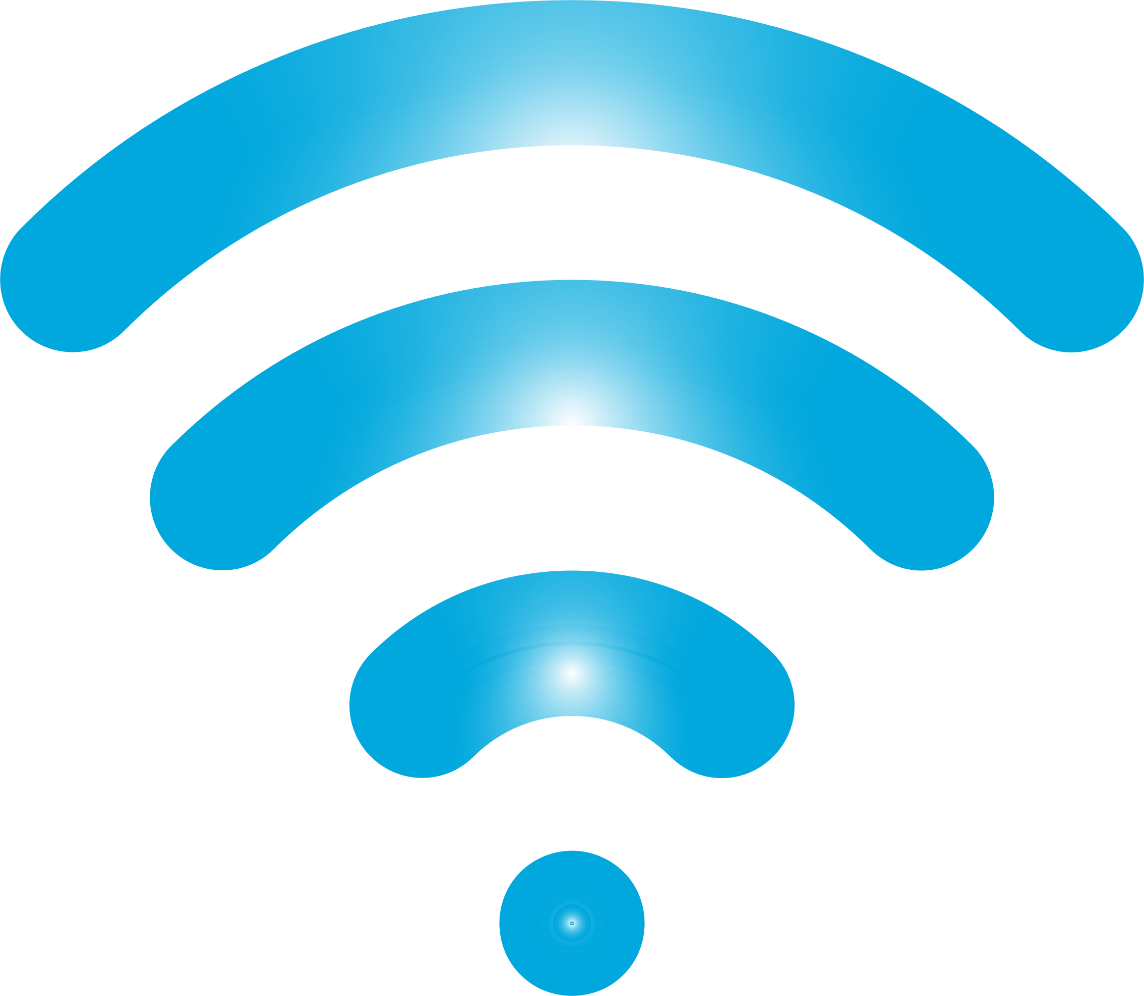 Clipart - Wireless Signal Icon Enhanced 4