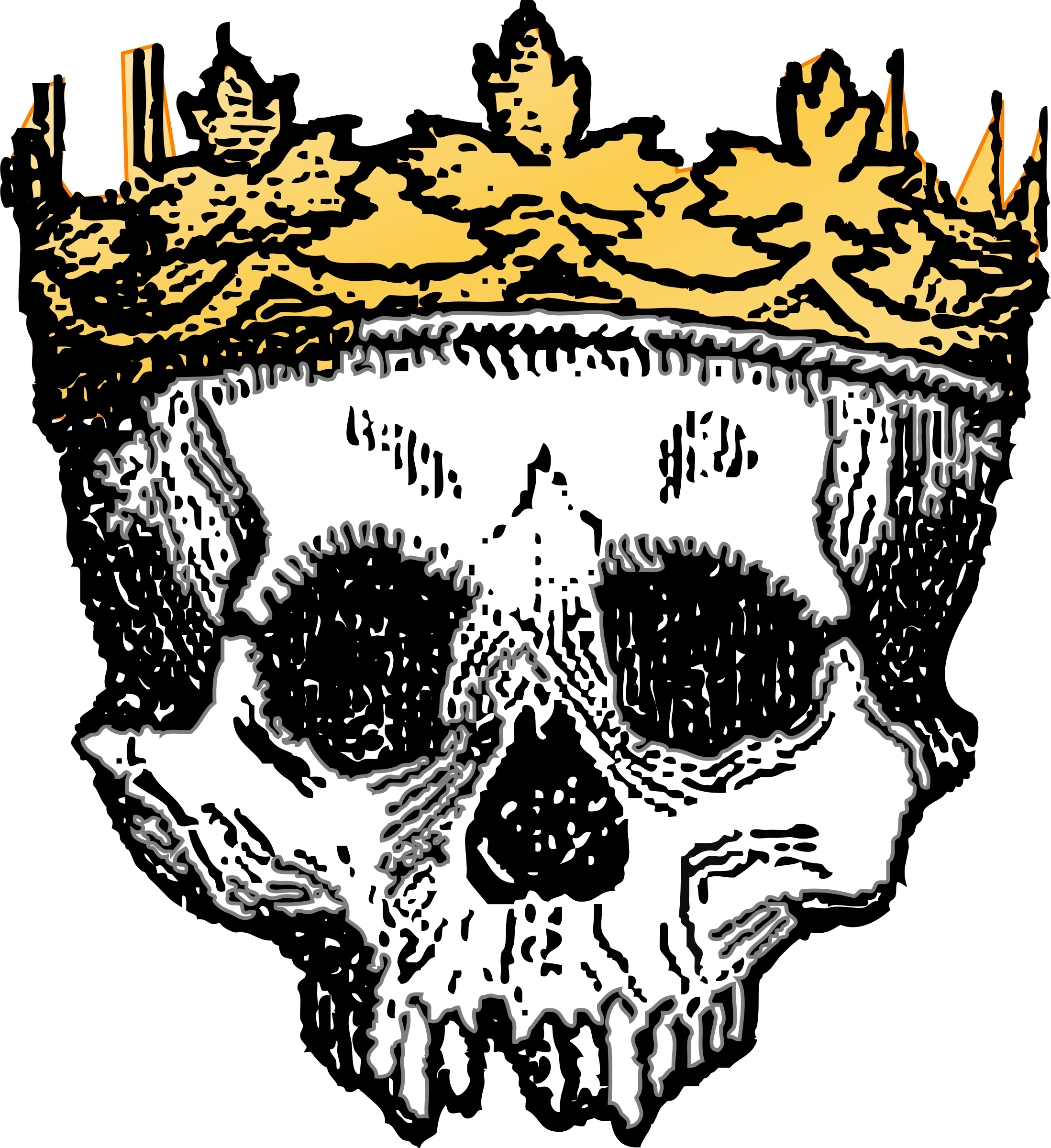 Clipart - King of the dead colored