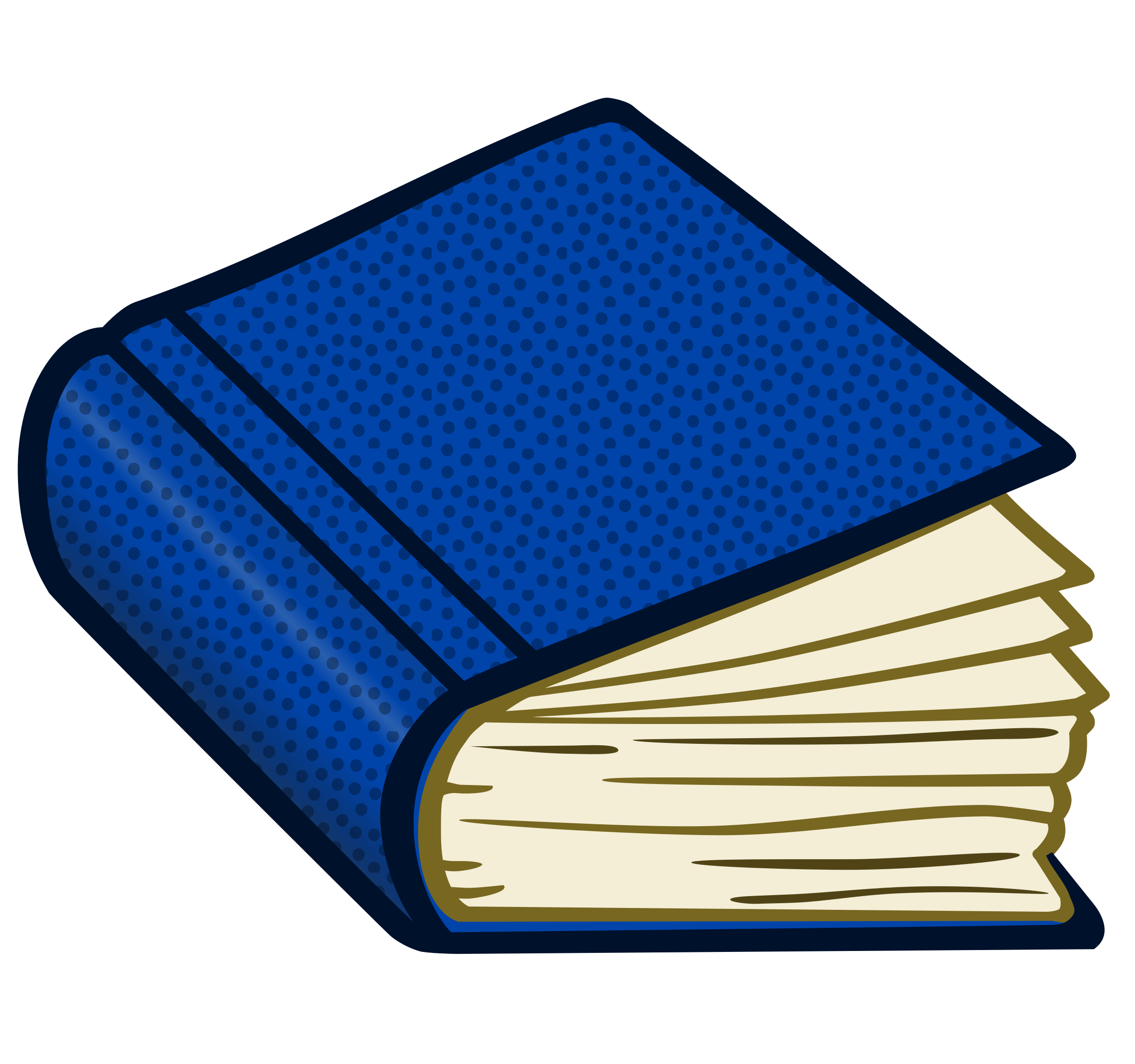 Clipart book coloured