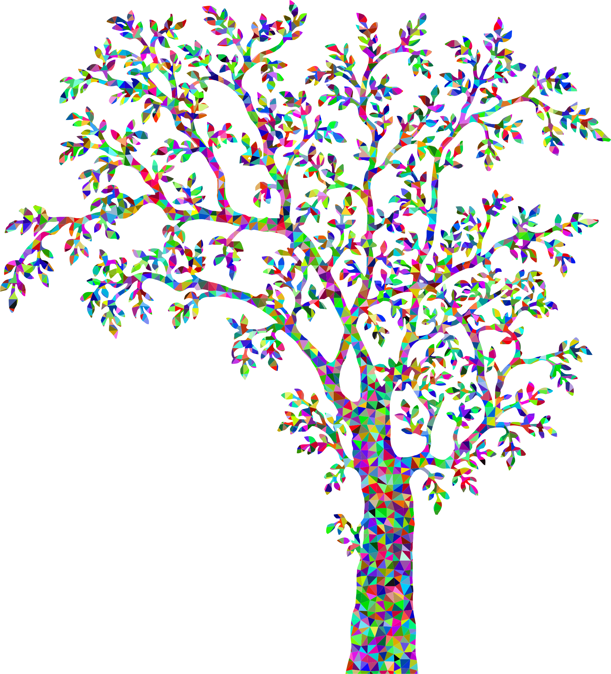 rainbow tree clipart - photo #11