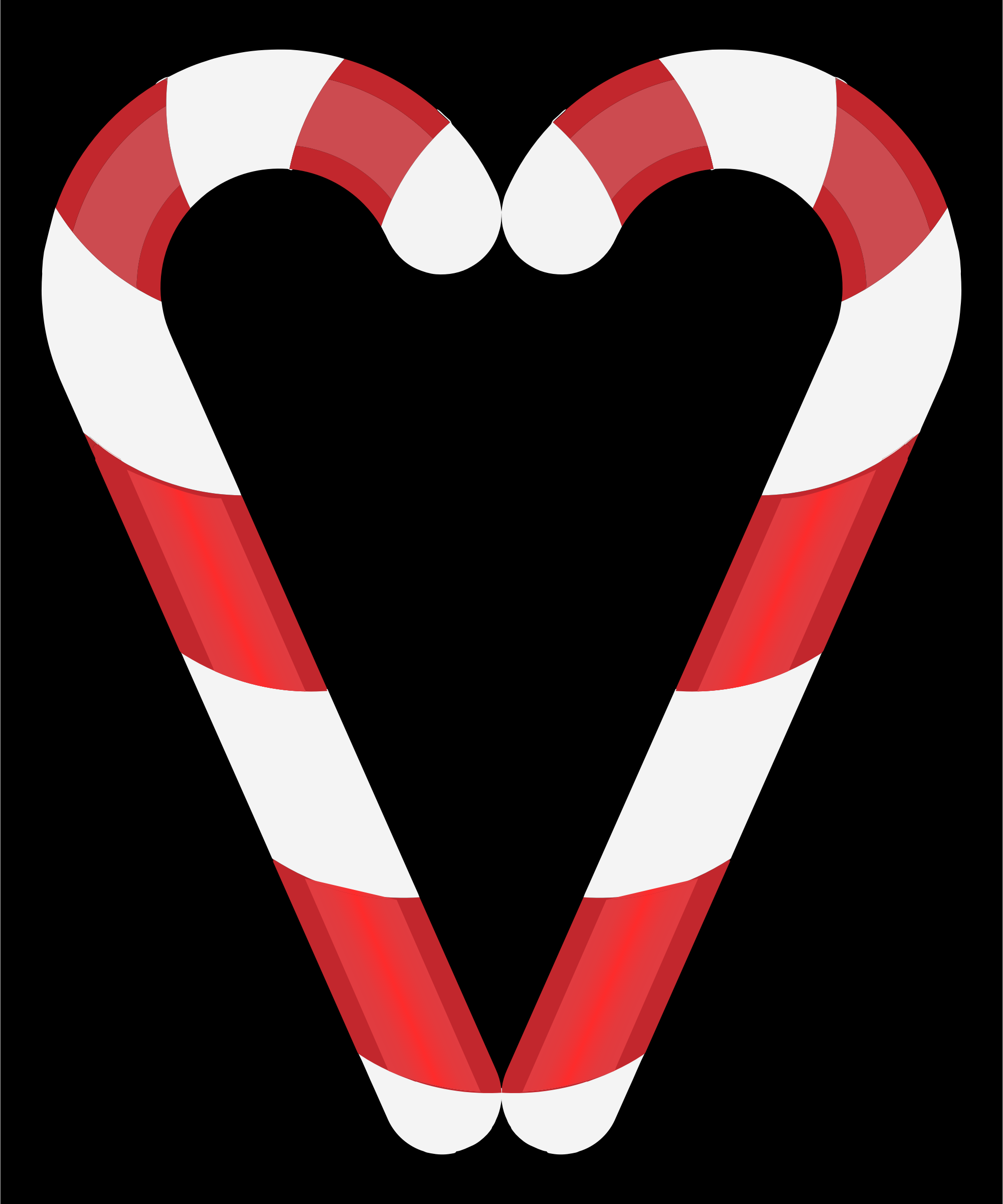 Download Clipart - Candy Cane Heart