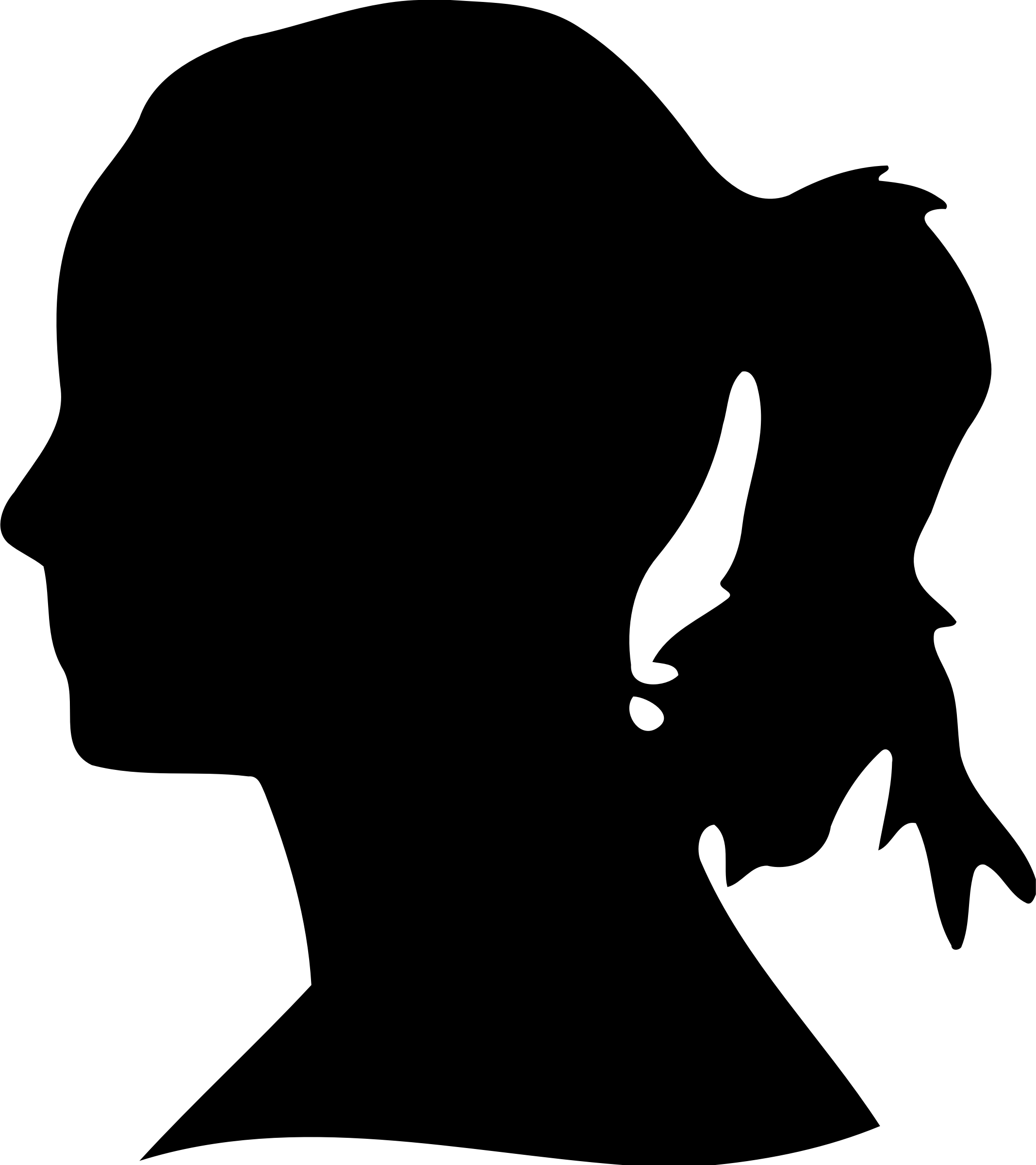 womans head silhouette 4