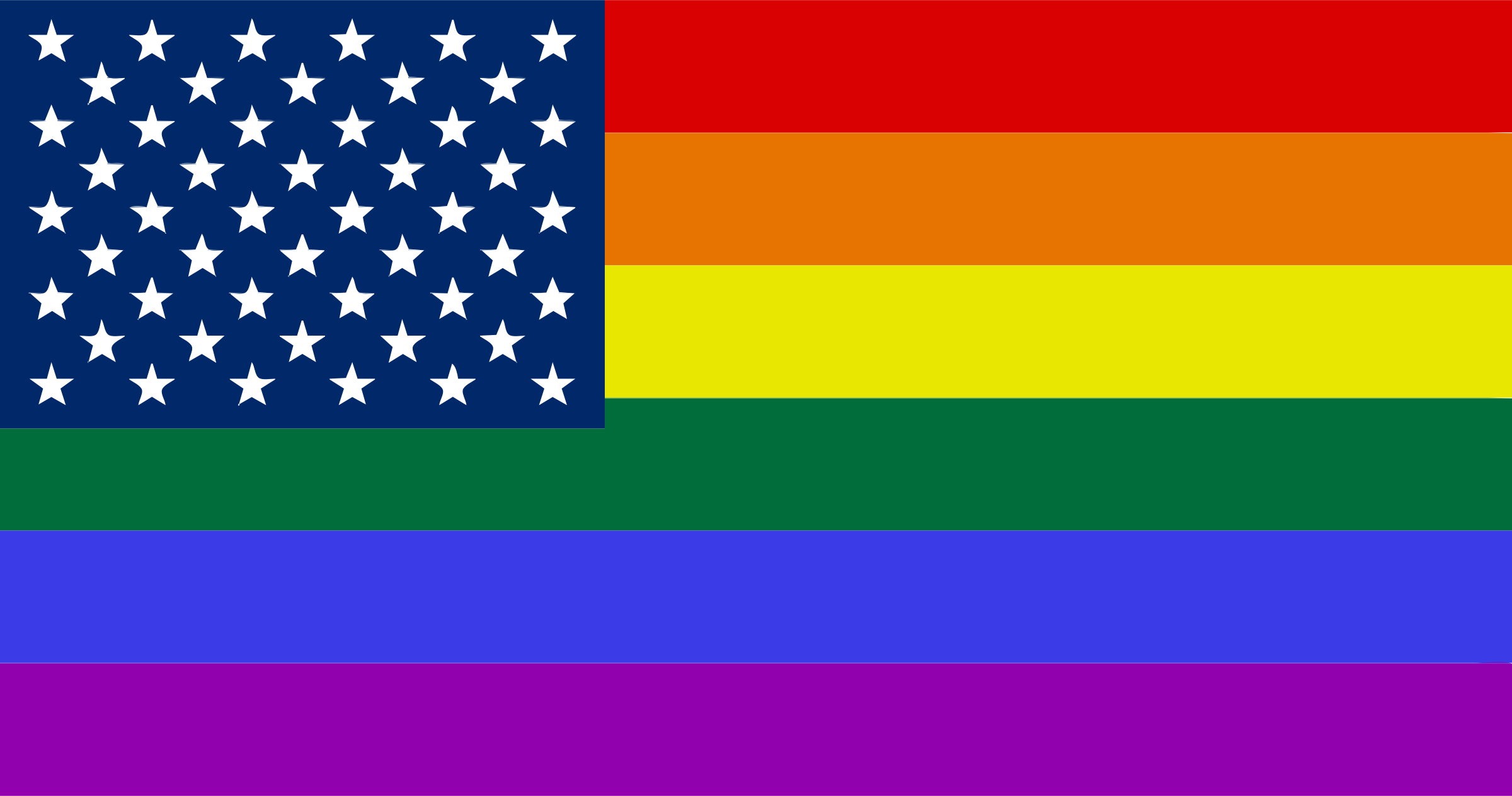 Clipart - LGBT United States Flag