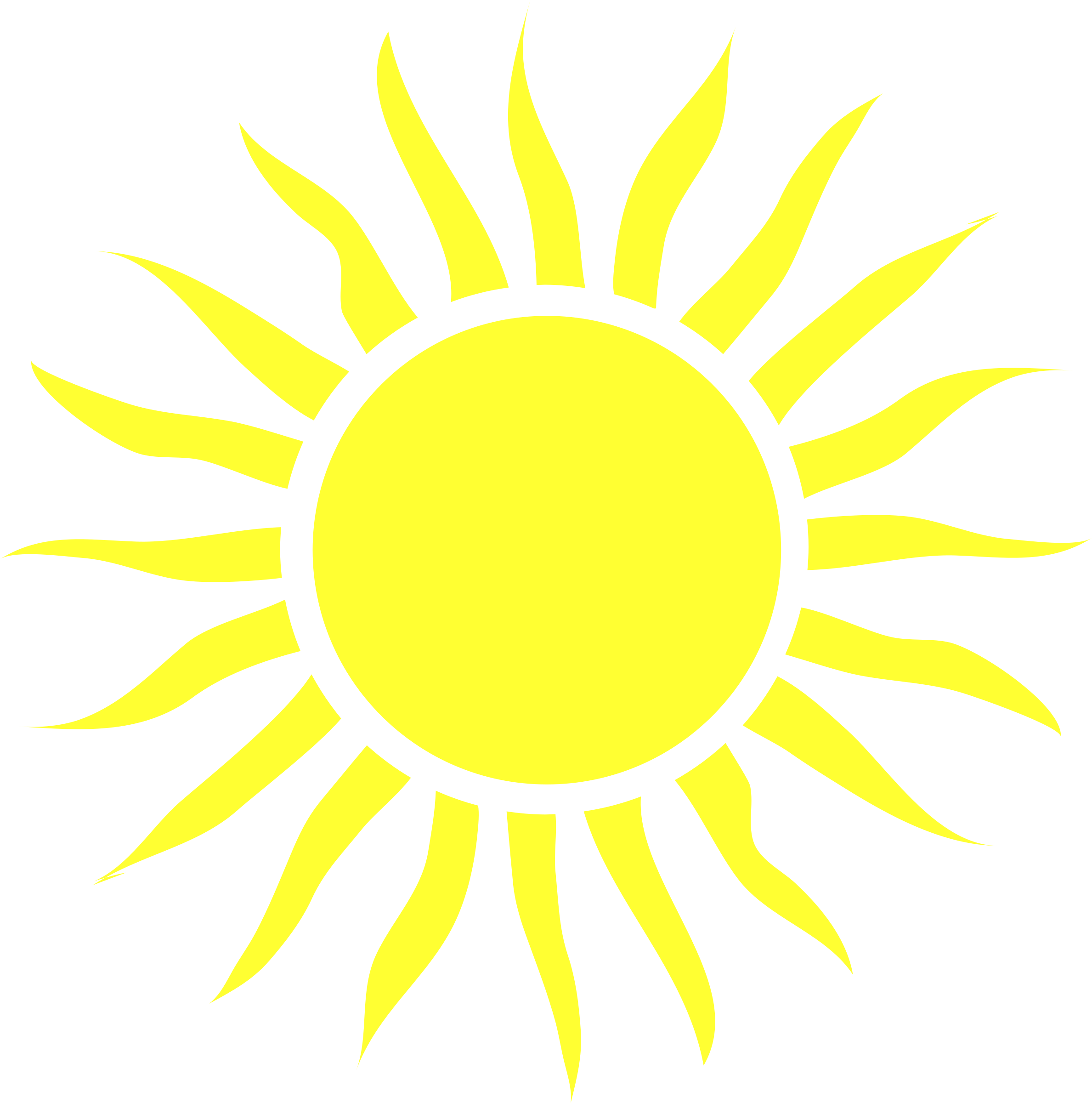 Download Clipart - Blazing sun 2