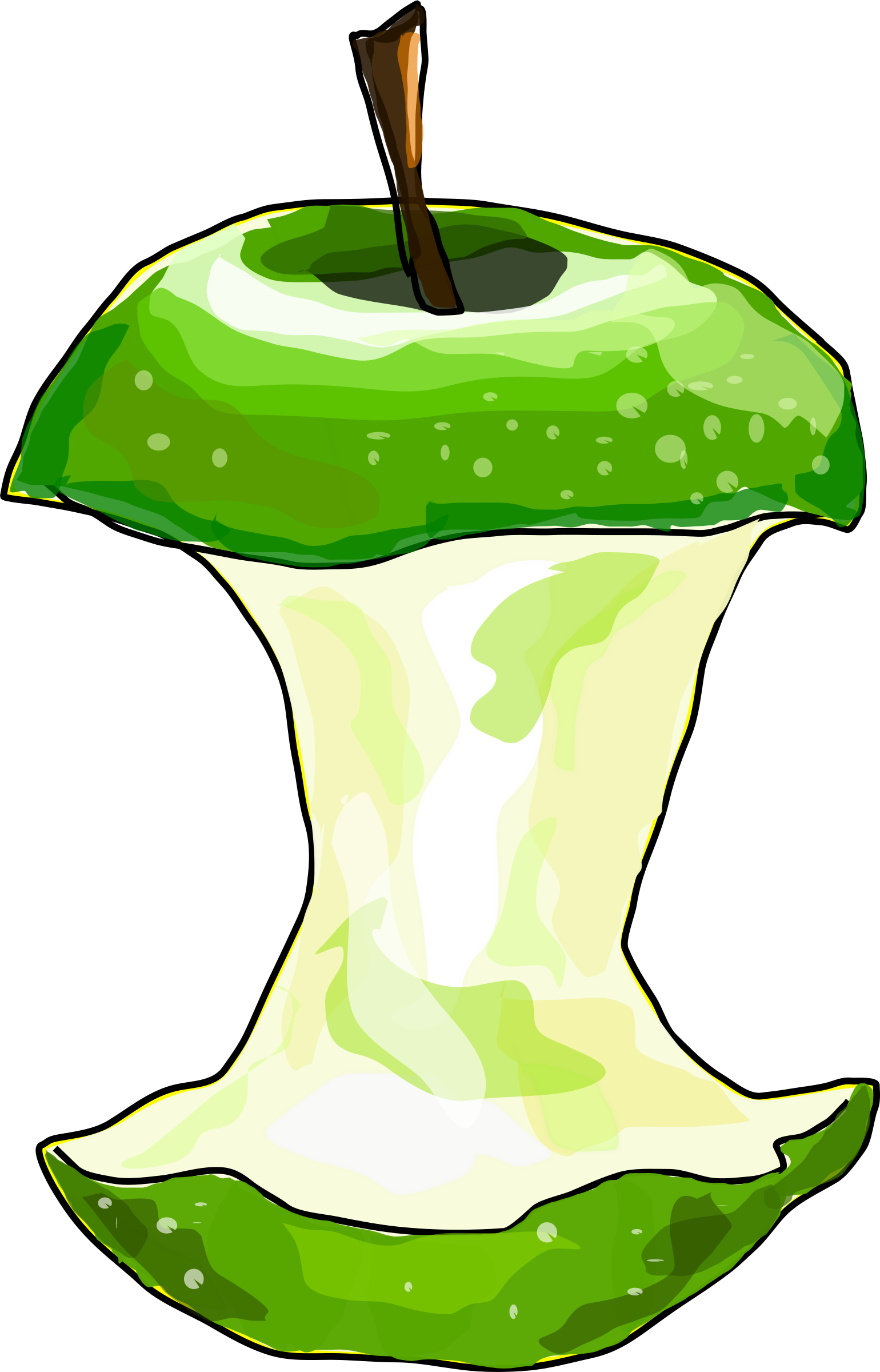 Clipart - Apple Core