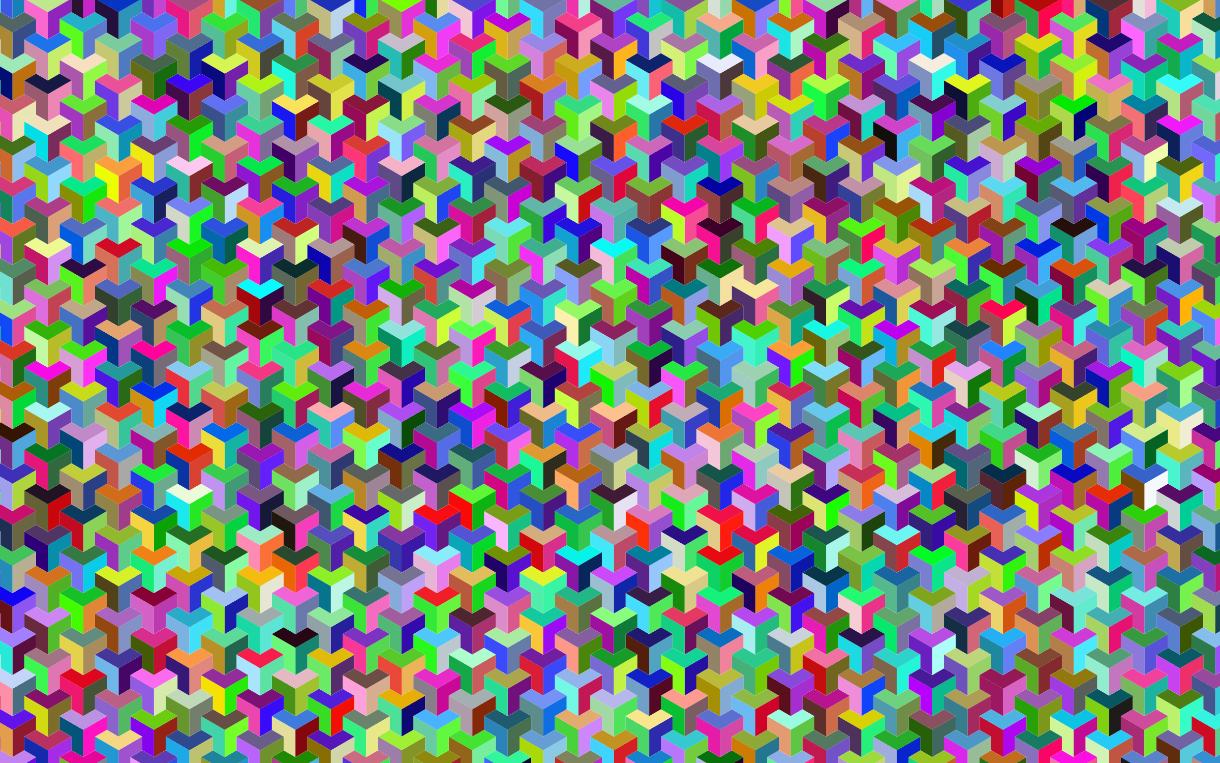 Clipart Prismatic 3D Isometric Tessellation Pattern Clipart Prismatic 3D Isometric Tessellation Pattern