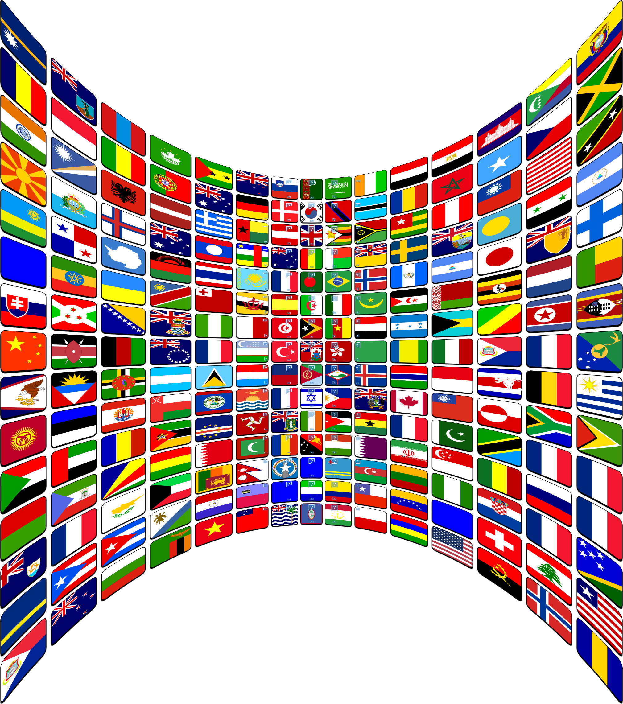 clipart of flags around the world - photo #48