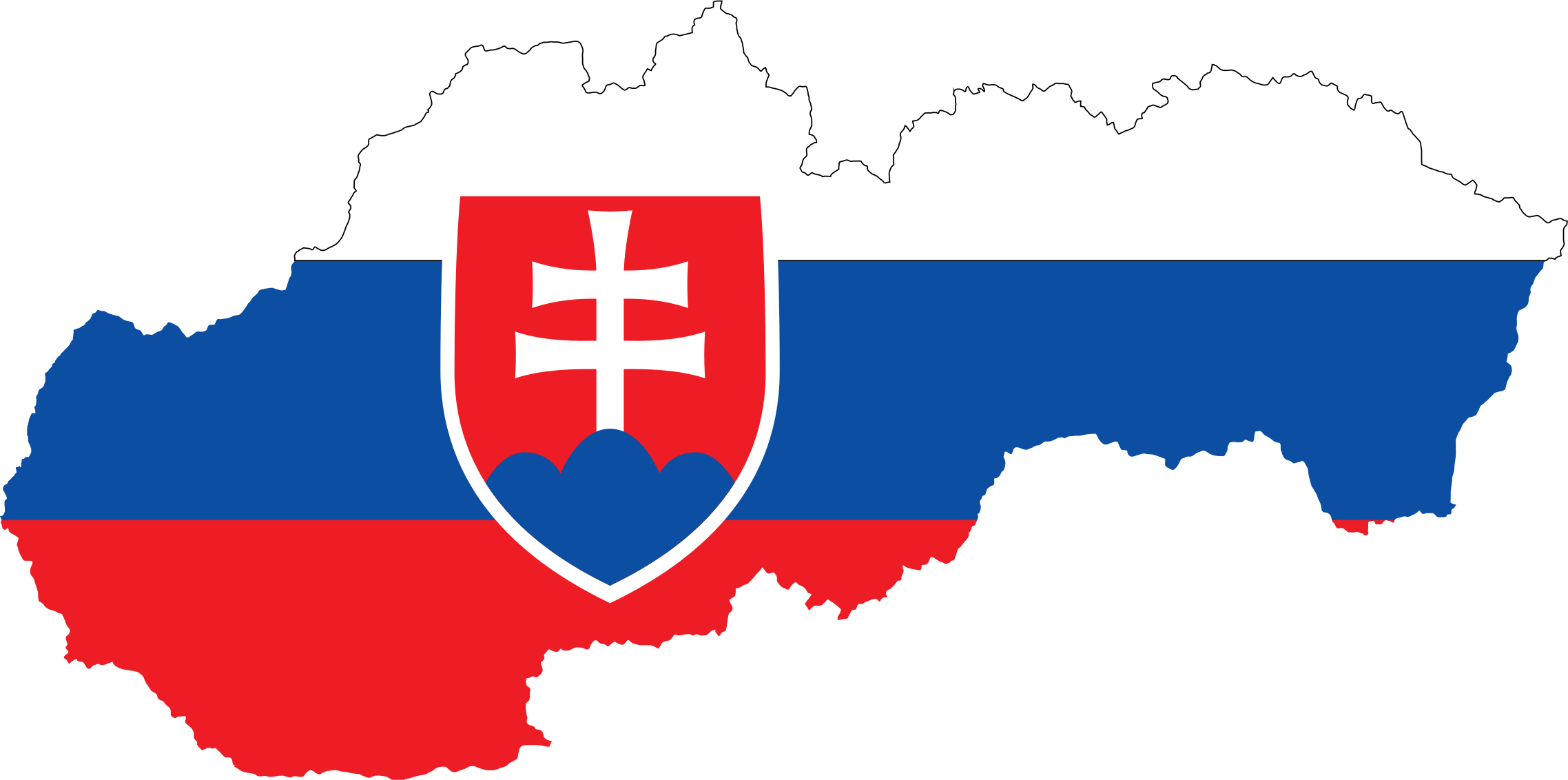 Clipart Slovakia Map Flag Clipart Slovakia Map Flag