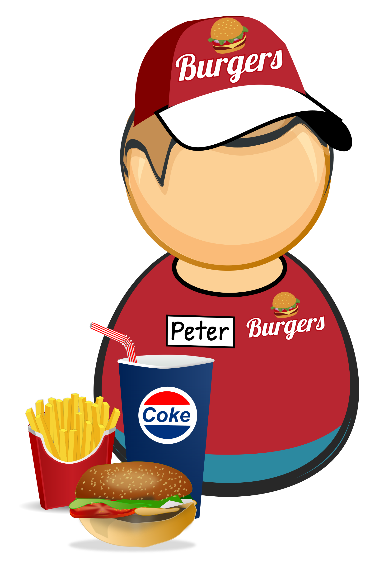 fast food worker clipart - photo #25