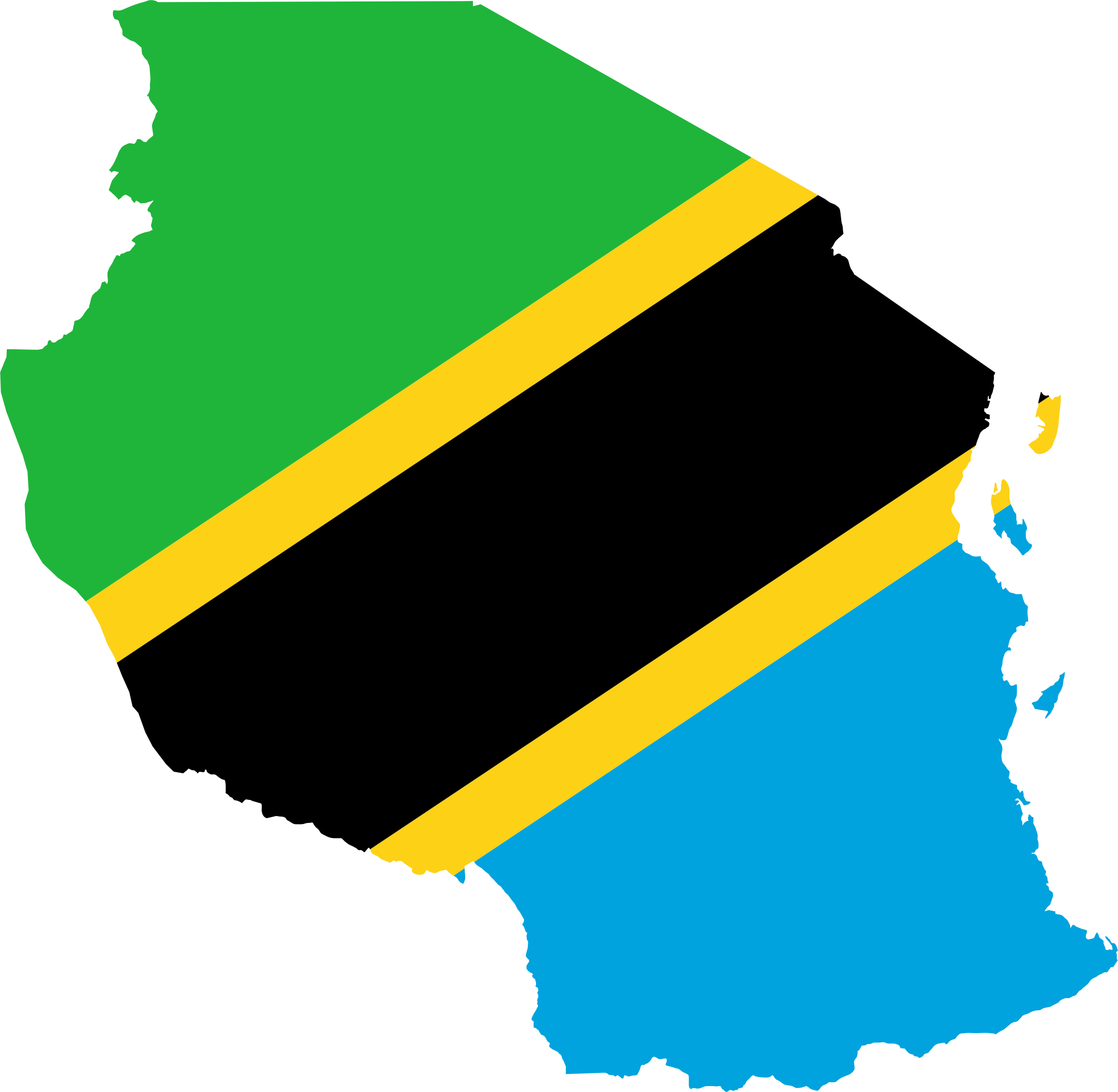 tanzania-map-flag