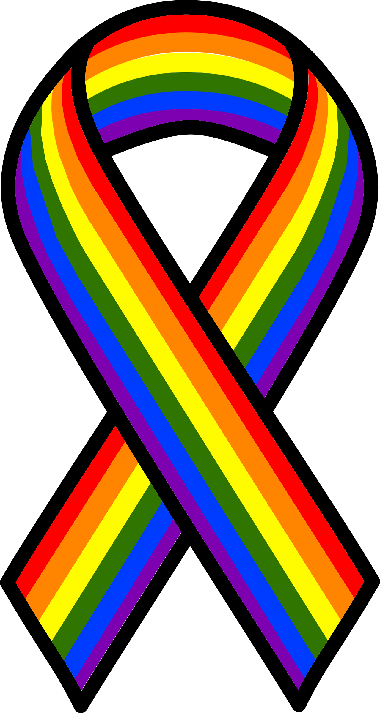 rainbow ribbon clip art - photo #22