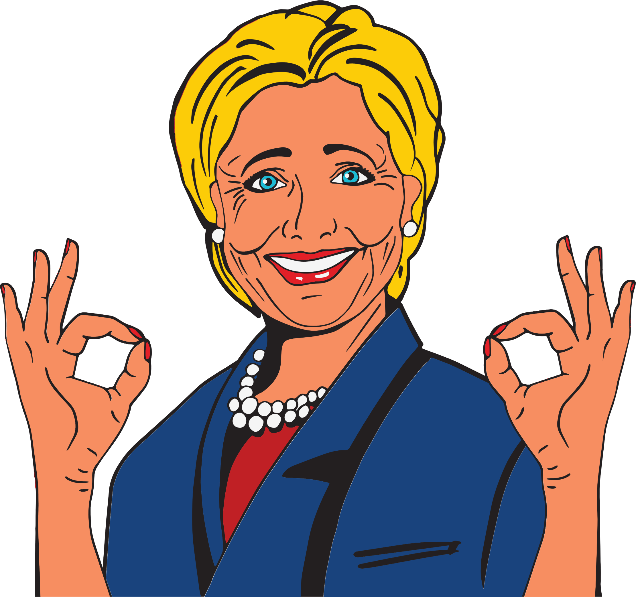 Clipart Hillary Clinton Cartoon 