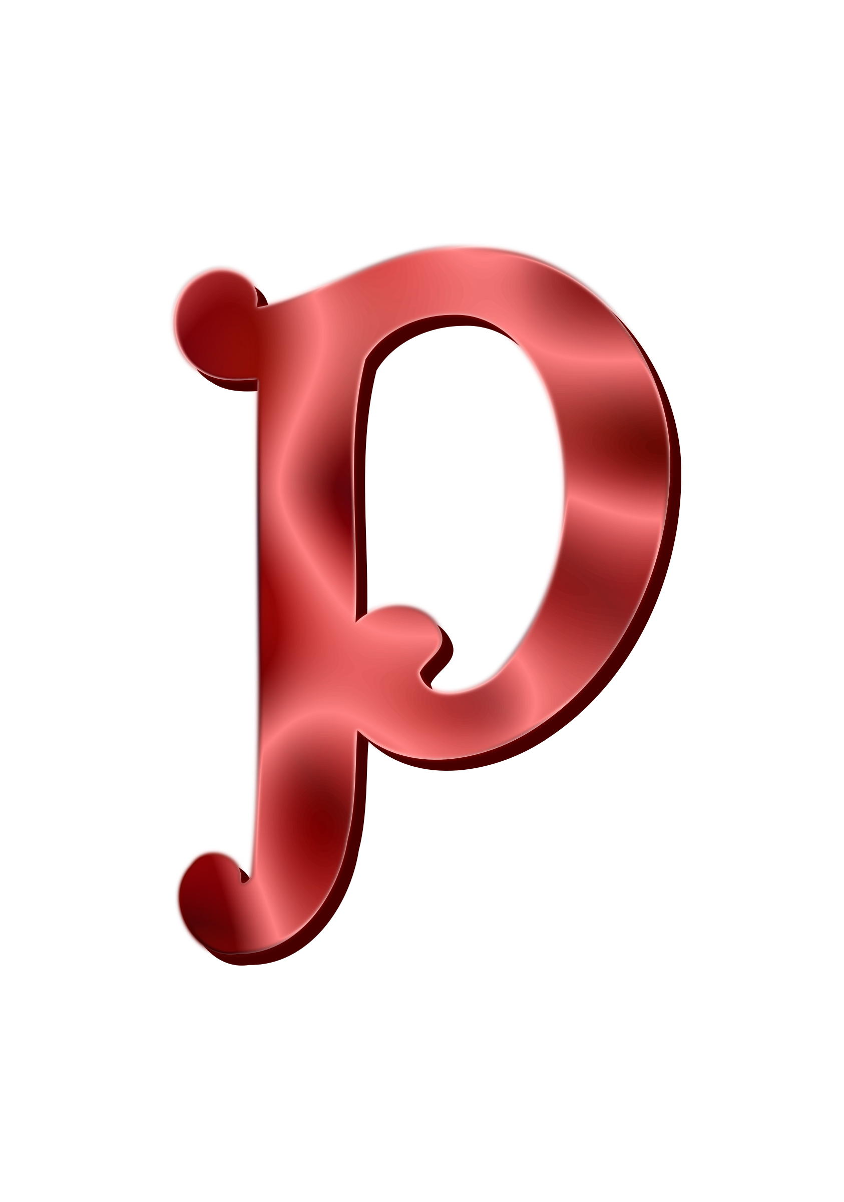 Clipart - Alphabet 12, letter P