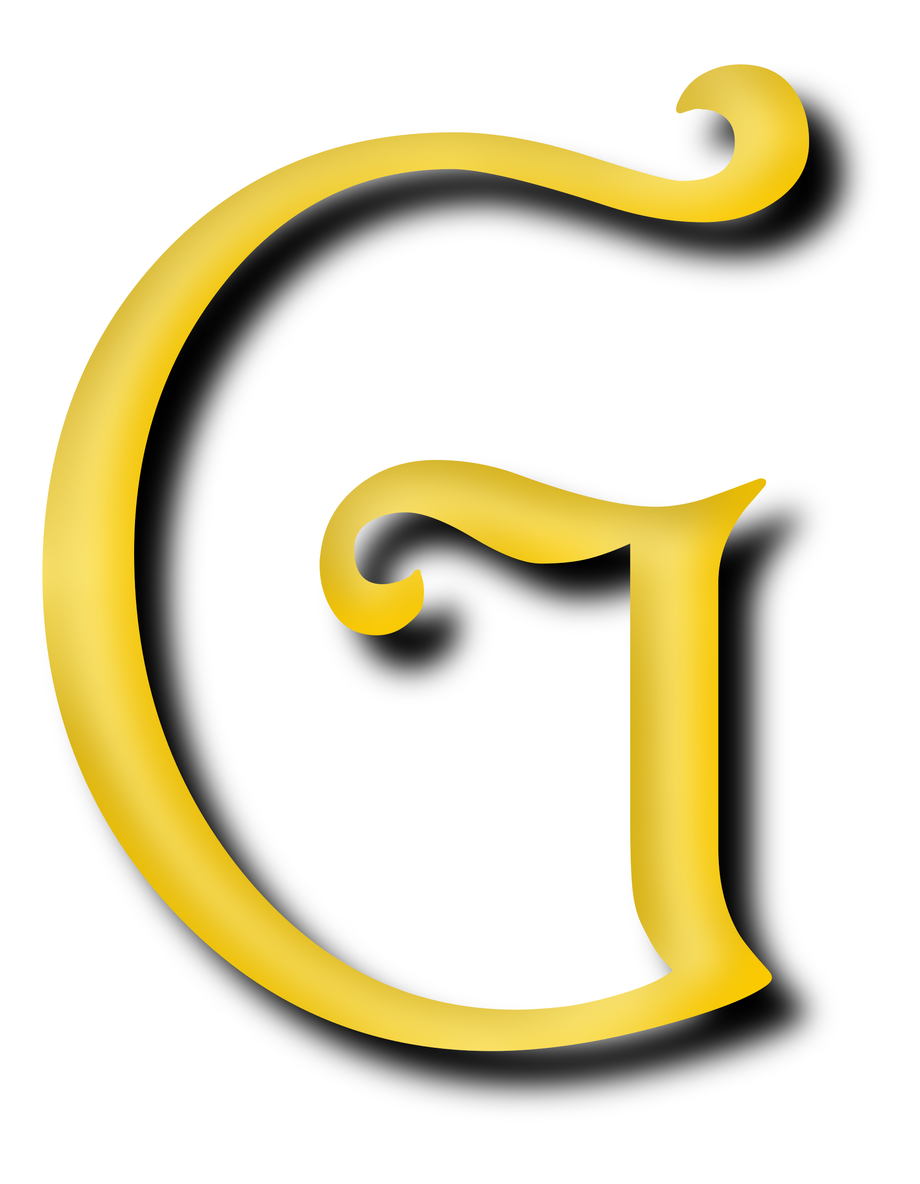 letter vector capital g Clipart Alphabet G letter   13,