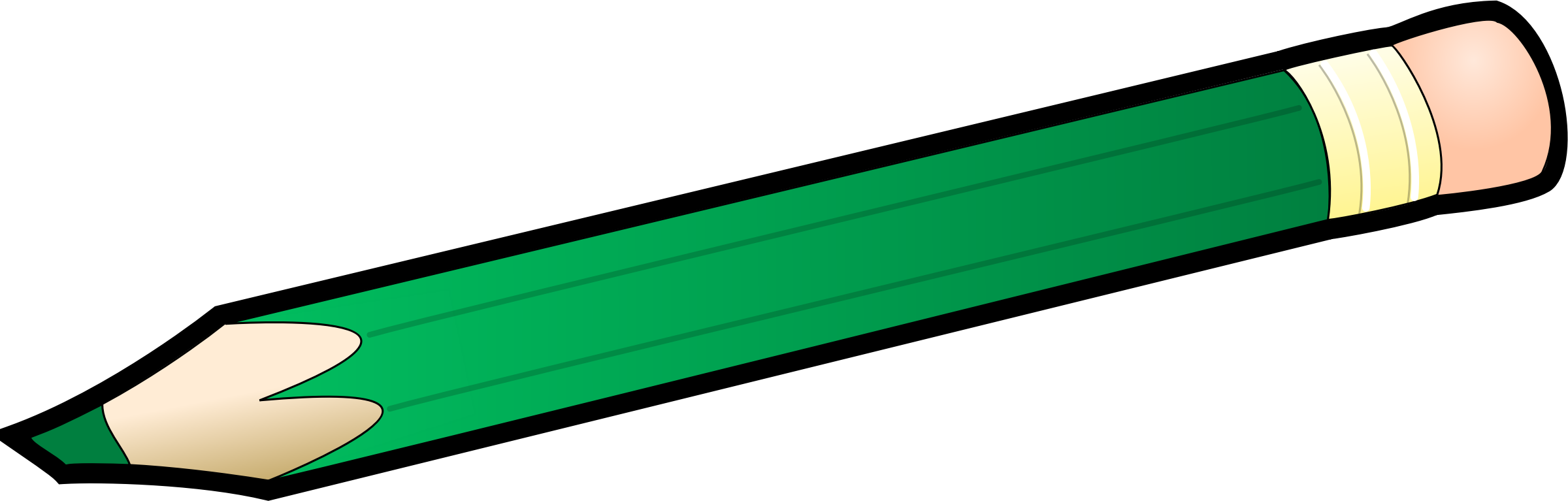 Clipart - Green Pencil
