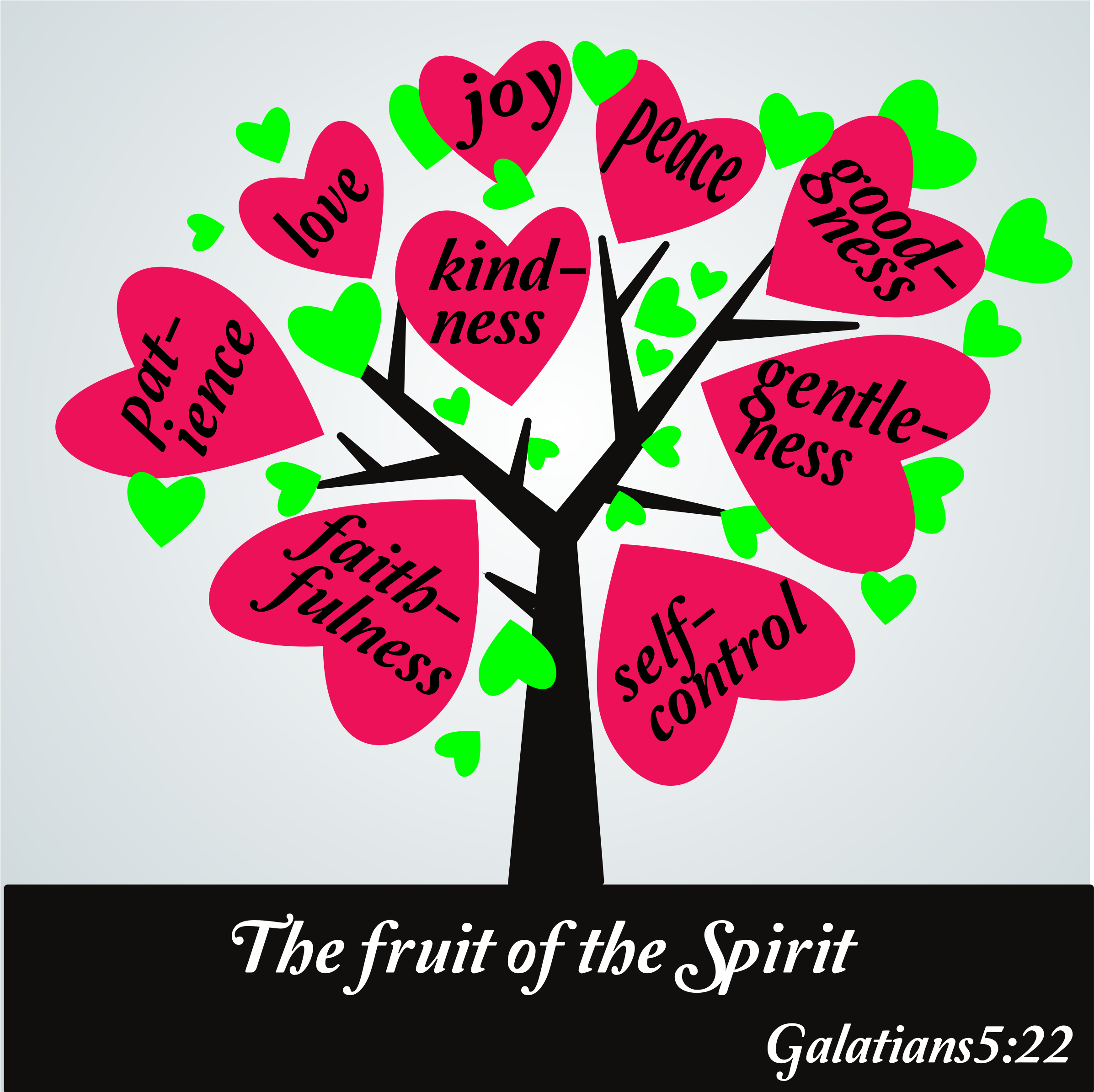 Download Clipart - The fruit of the spirit, Galatians 5:25