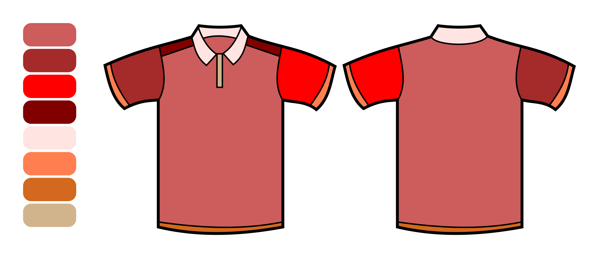 polo shirt template color remix