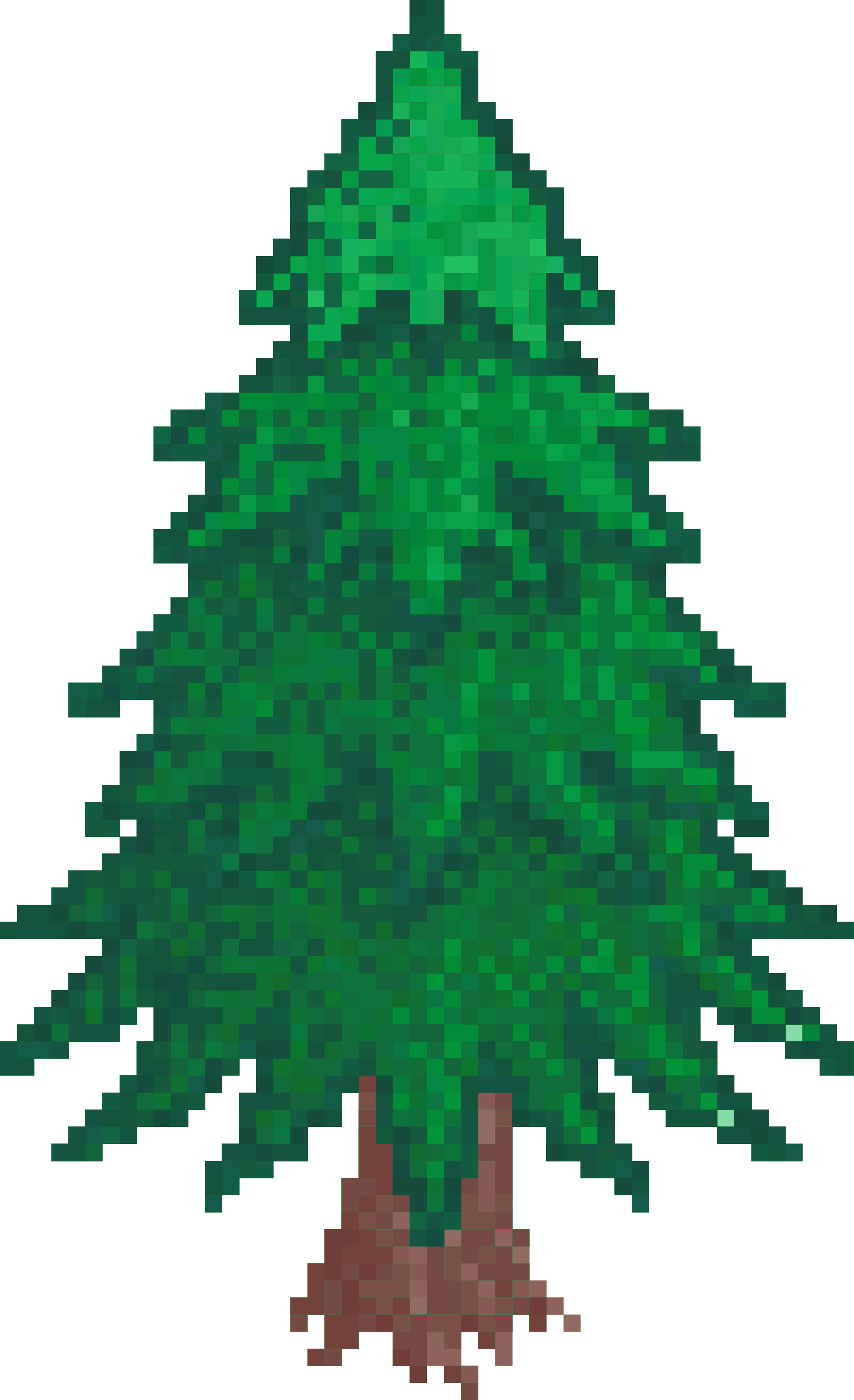 clipart pixel pine tree medium christmas tree