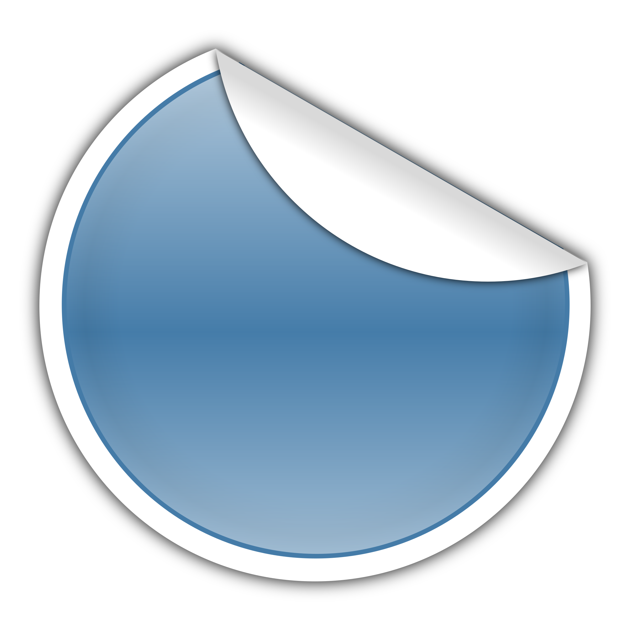 Clipart - Blue Sticker