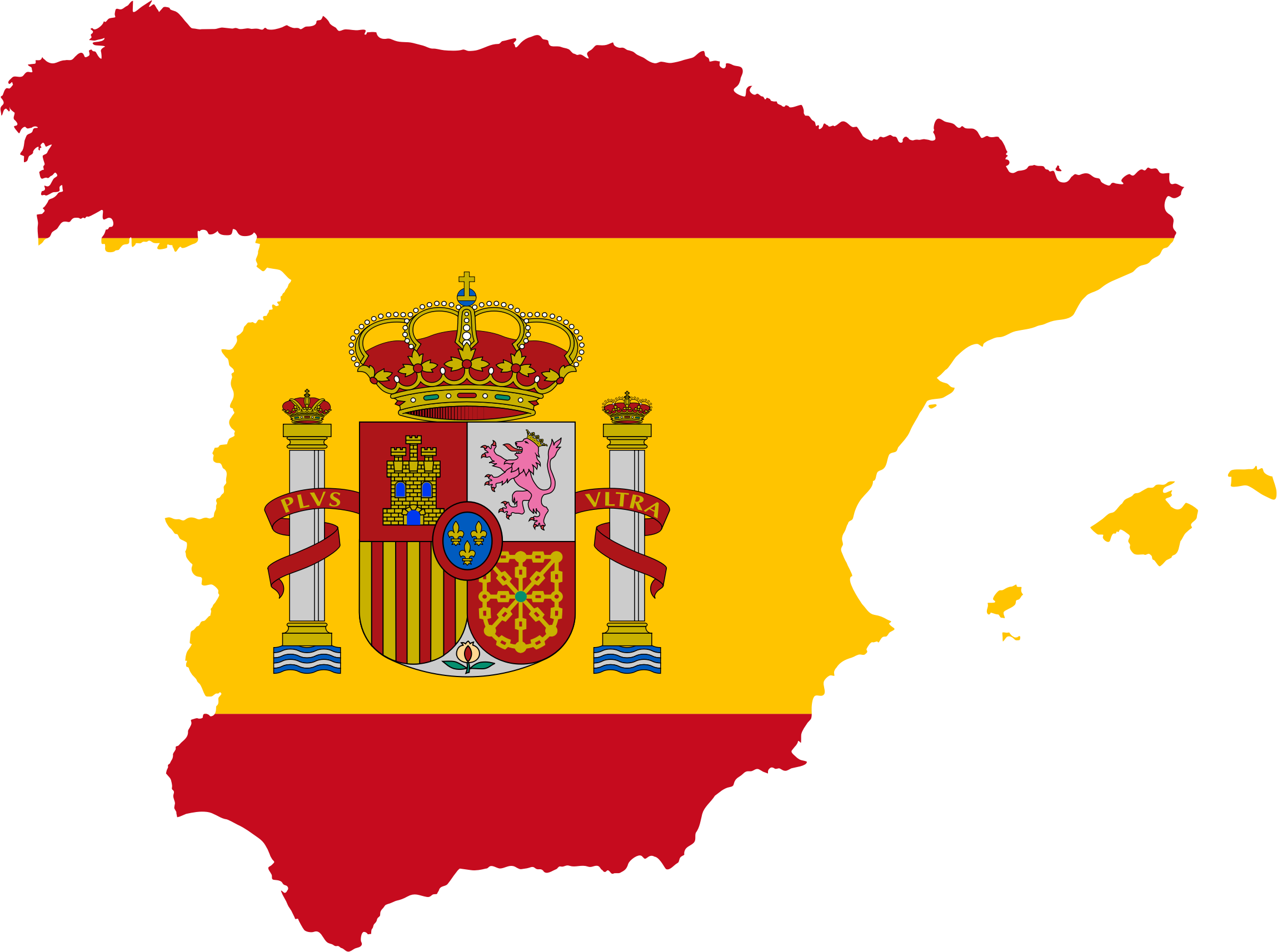 Spain Map Flag by GDJ