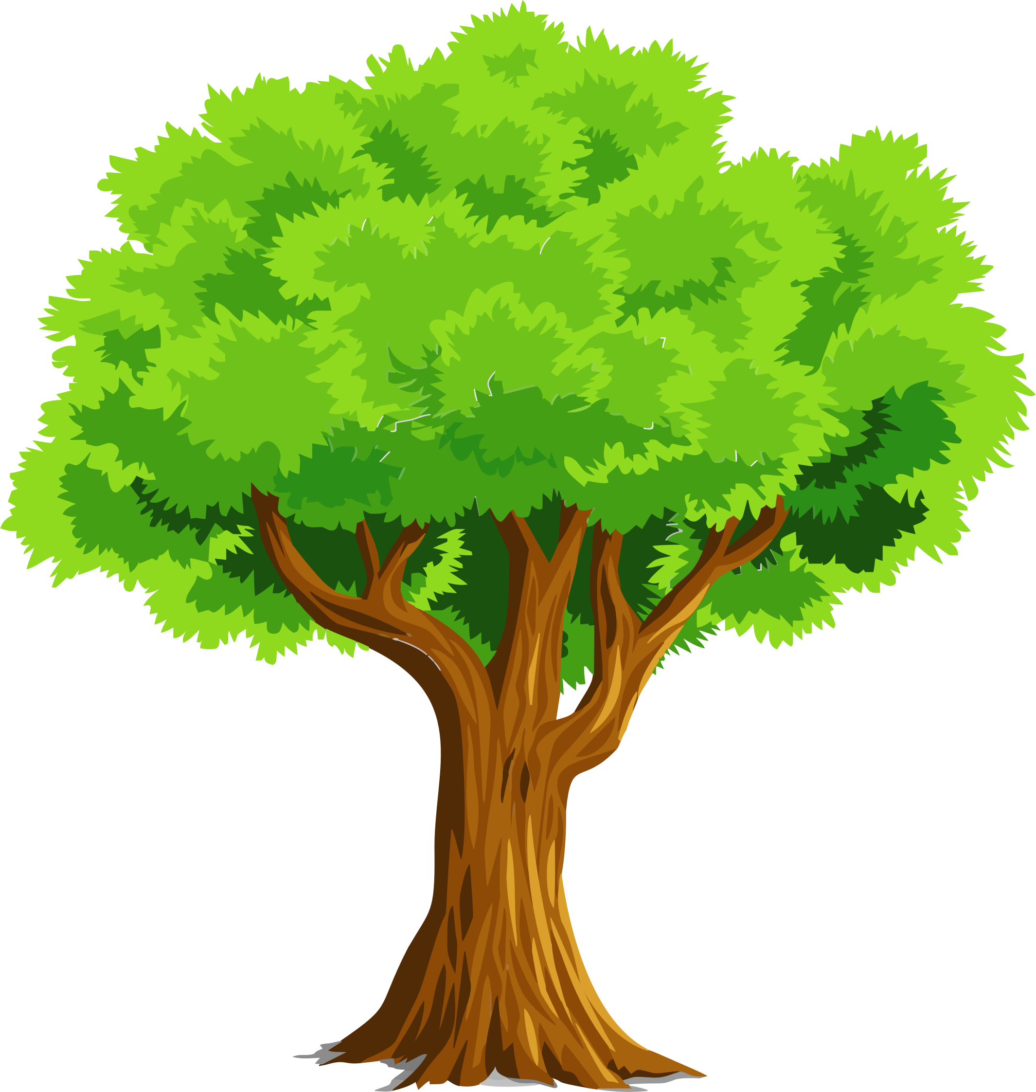 Clipart - Colorful Natural Tree