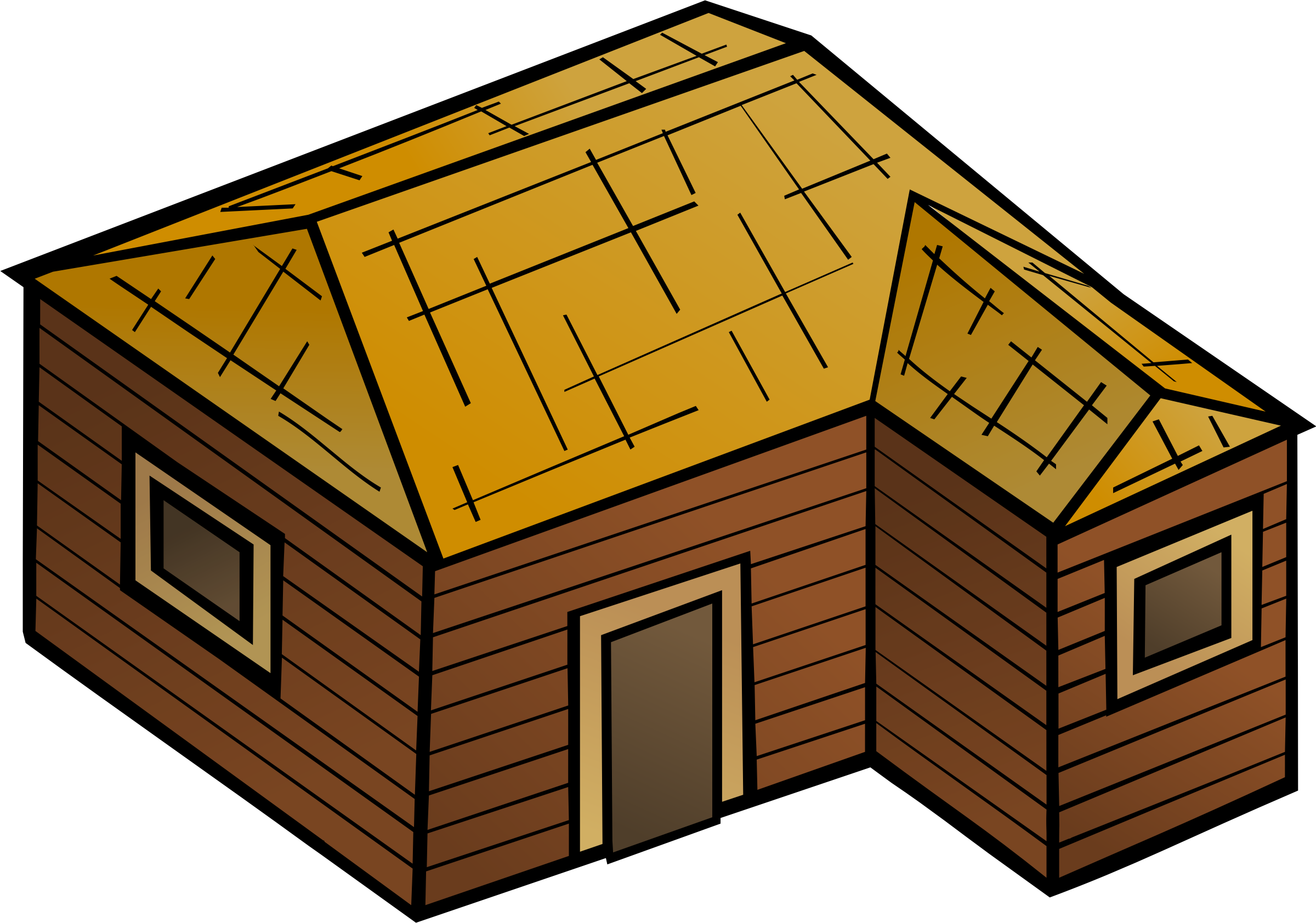 wood house clipart - photo #5