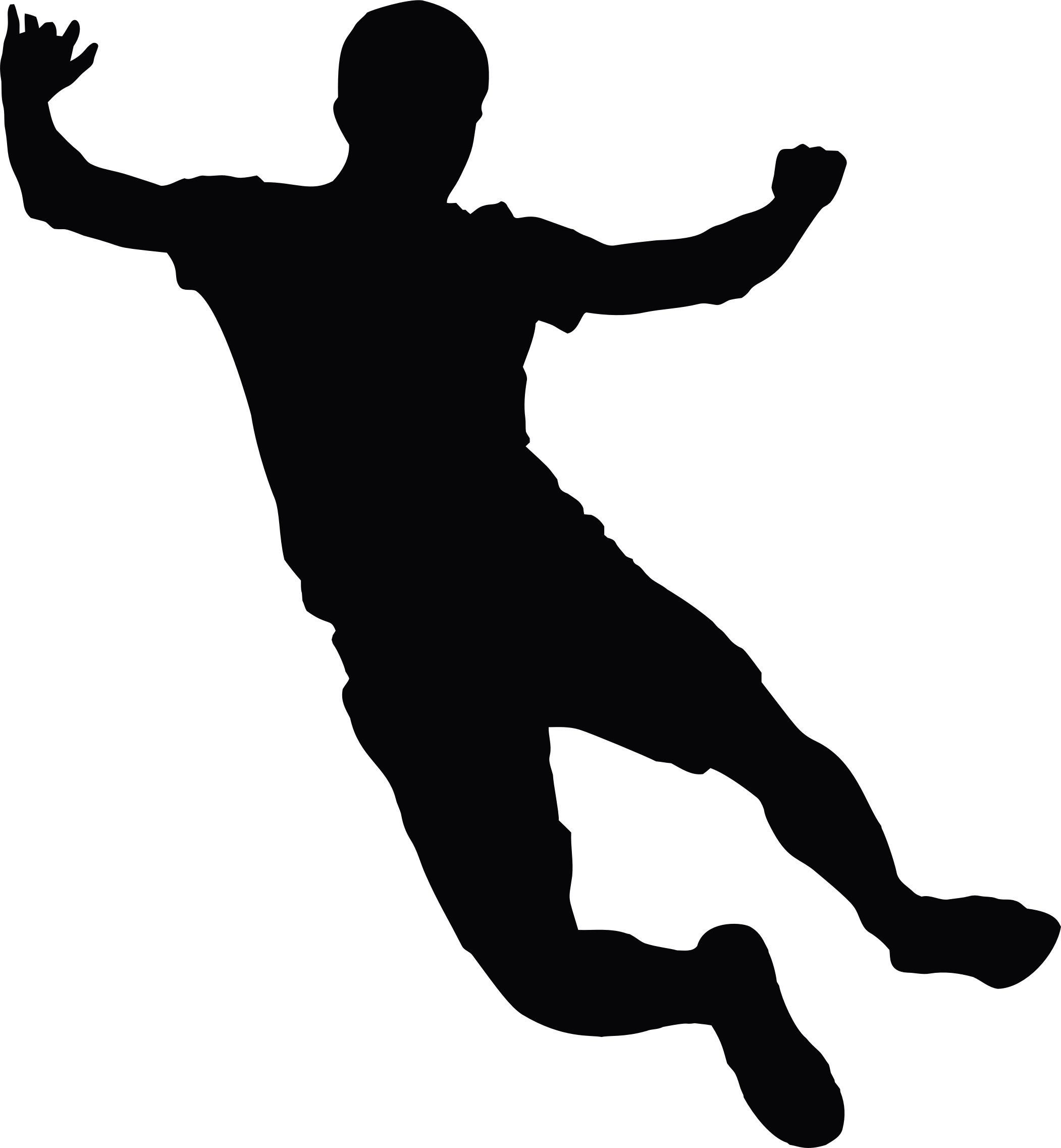 Clipart Jumping Man Silhouette 2