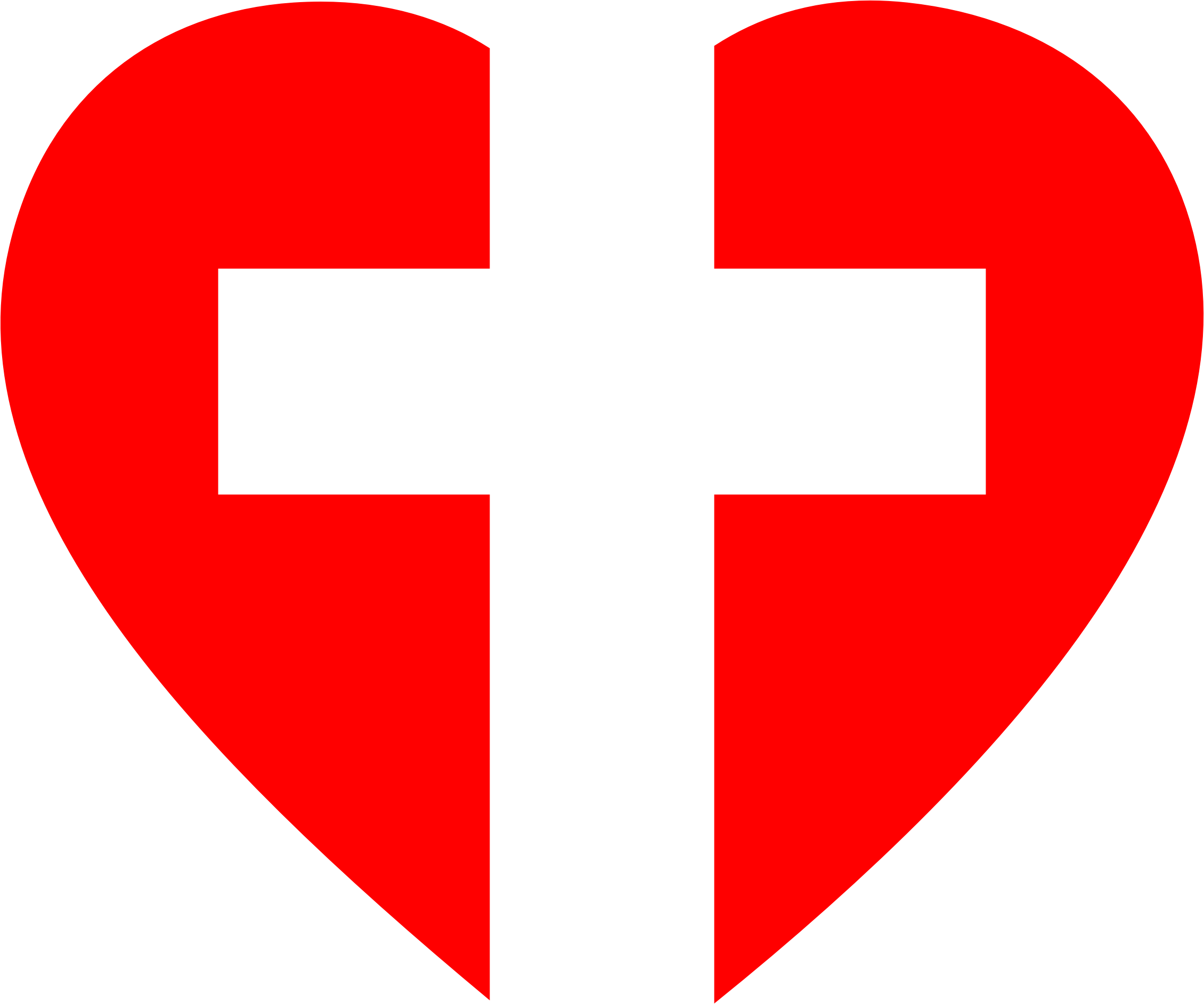 Download Clipart - Heart Cross