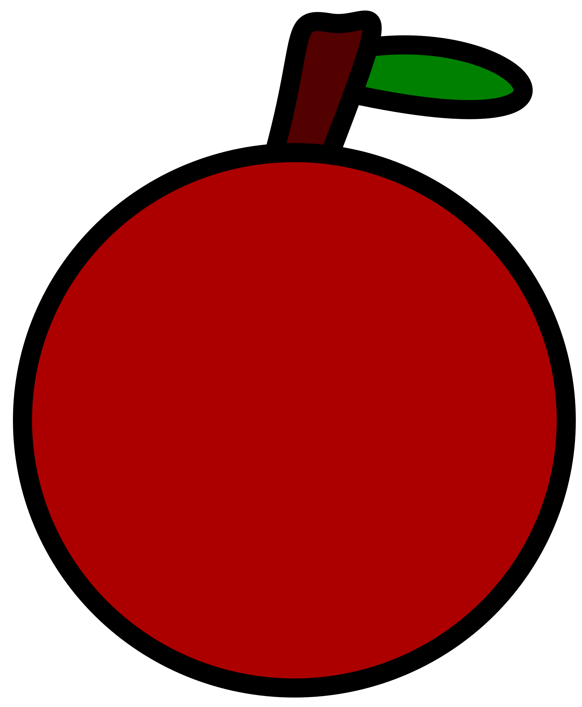 Clipart Very simple apple