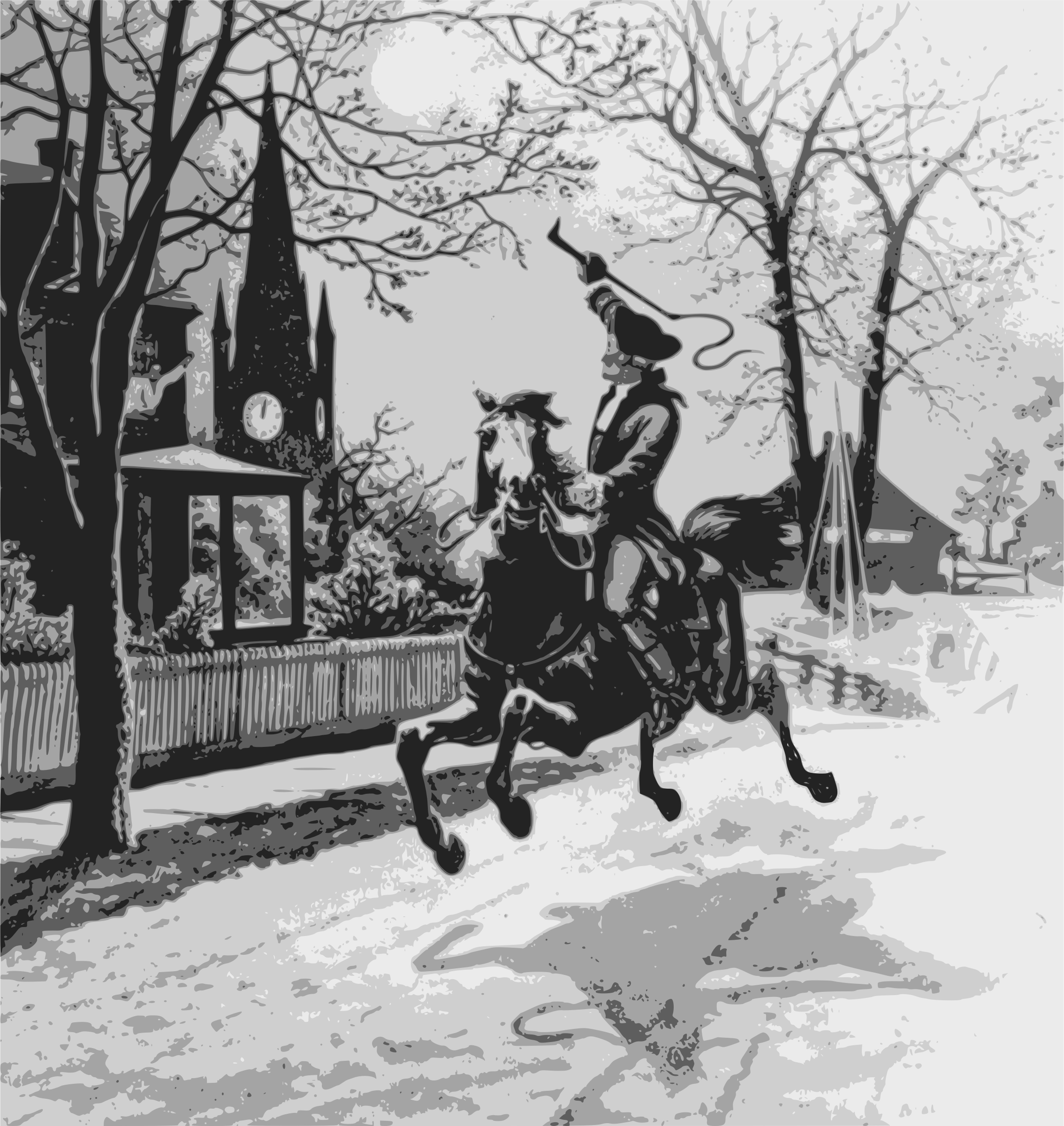 Drawing Lines James Rachels Summary : Clipart paul revere