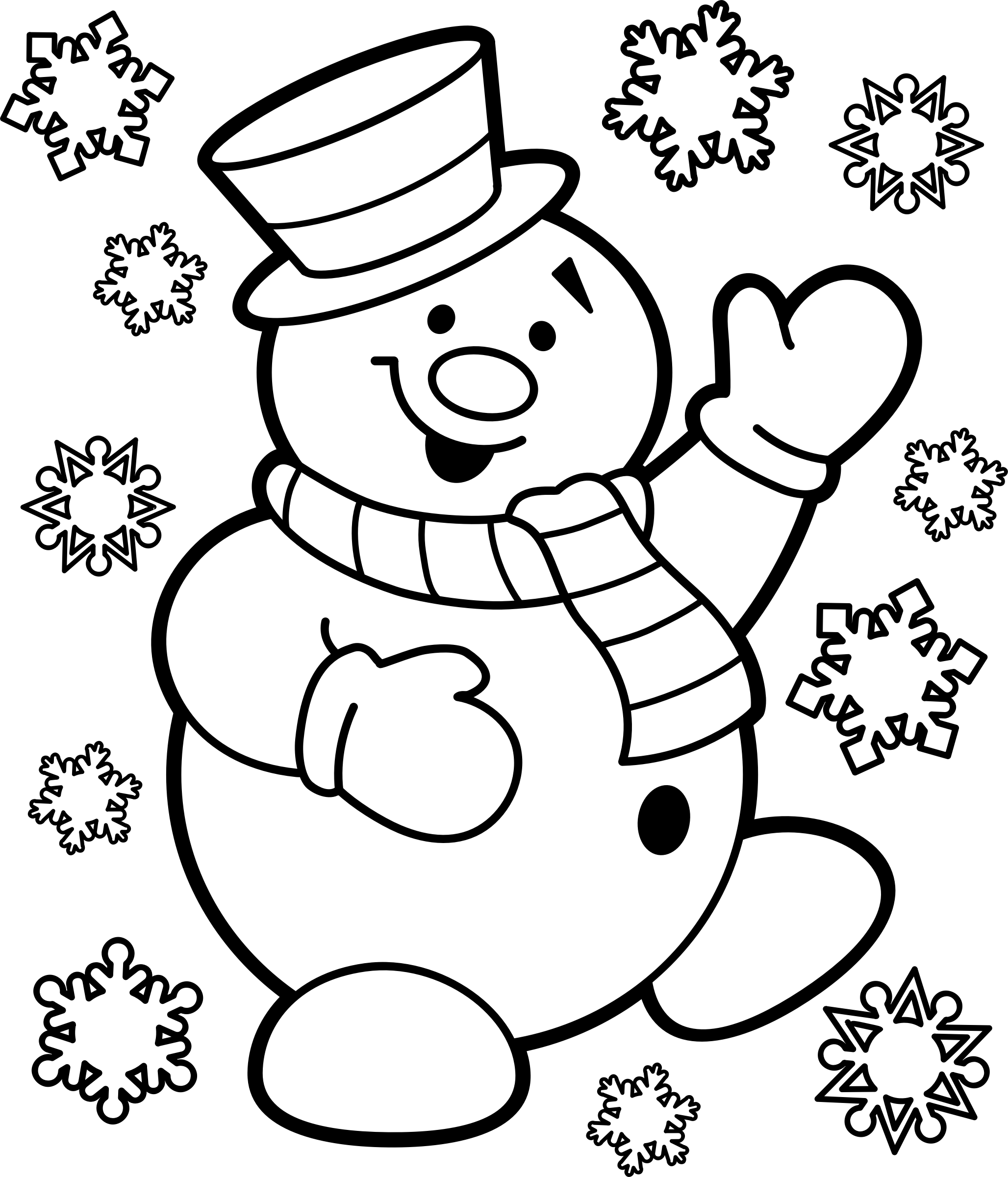 Clipart - Christmas Snowman