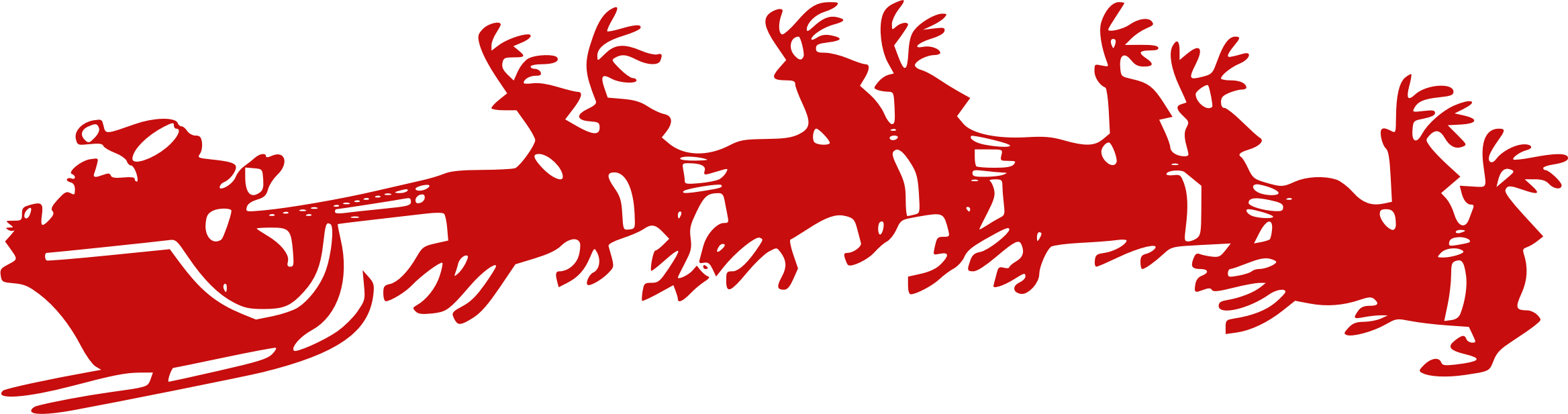 santa sleigh clipart - photo #32