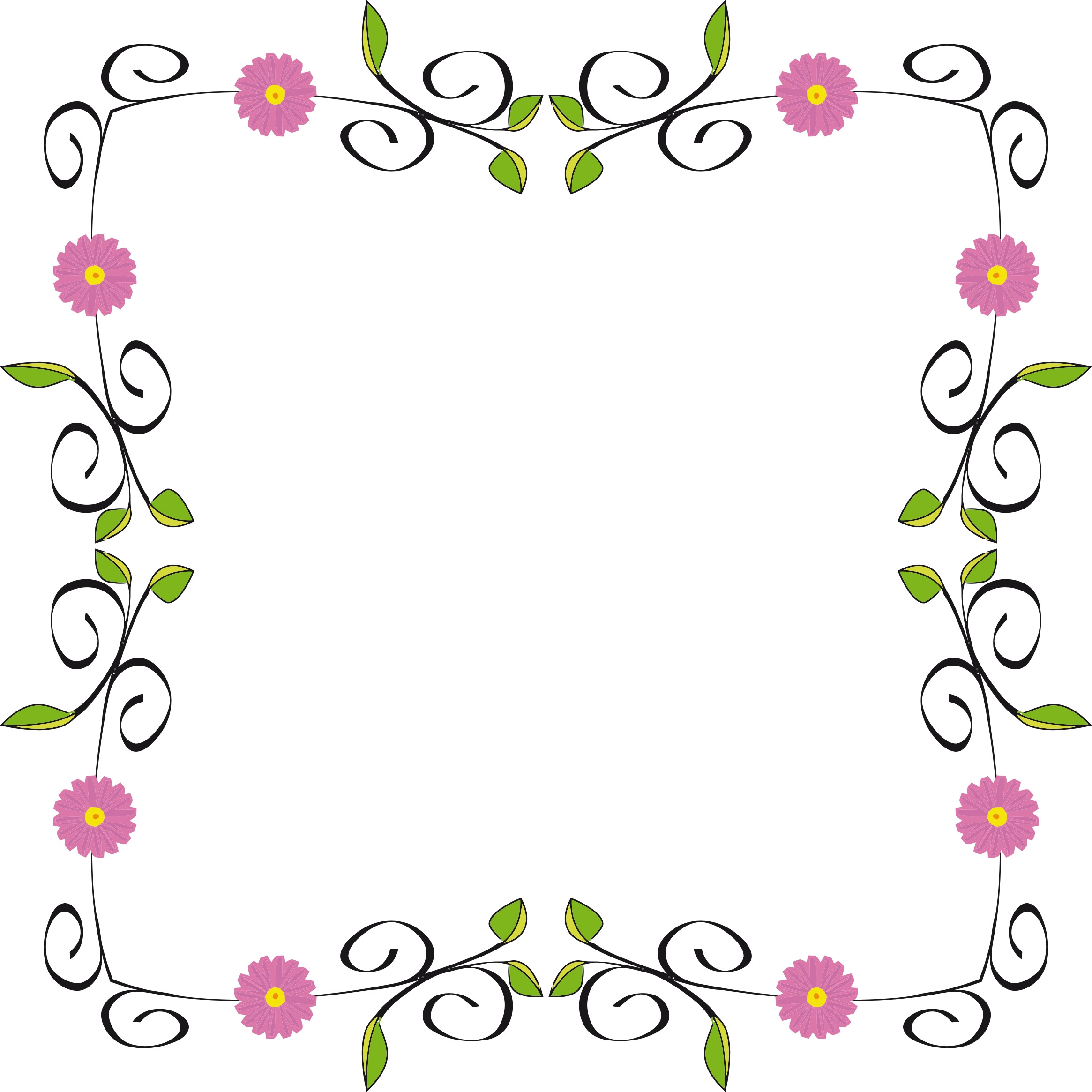 microsoft clipart flower border - photo #42