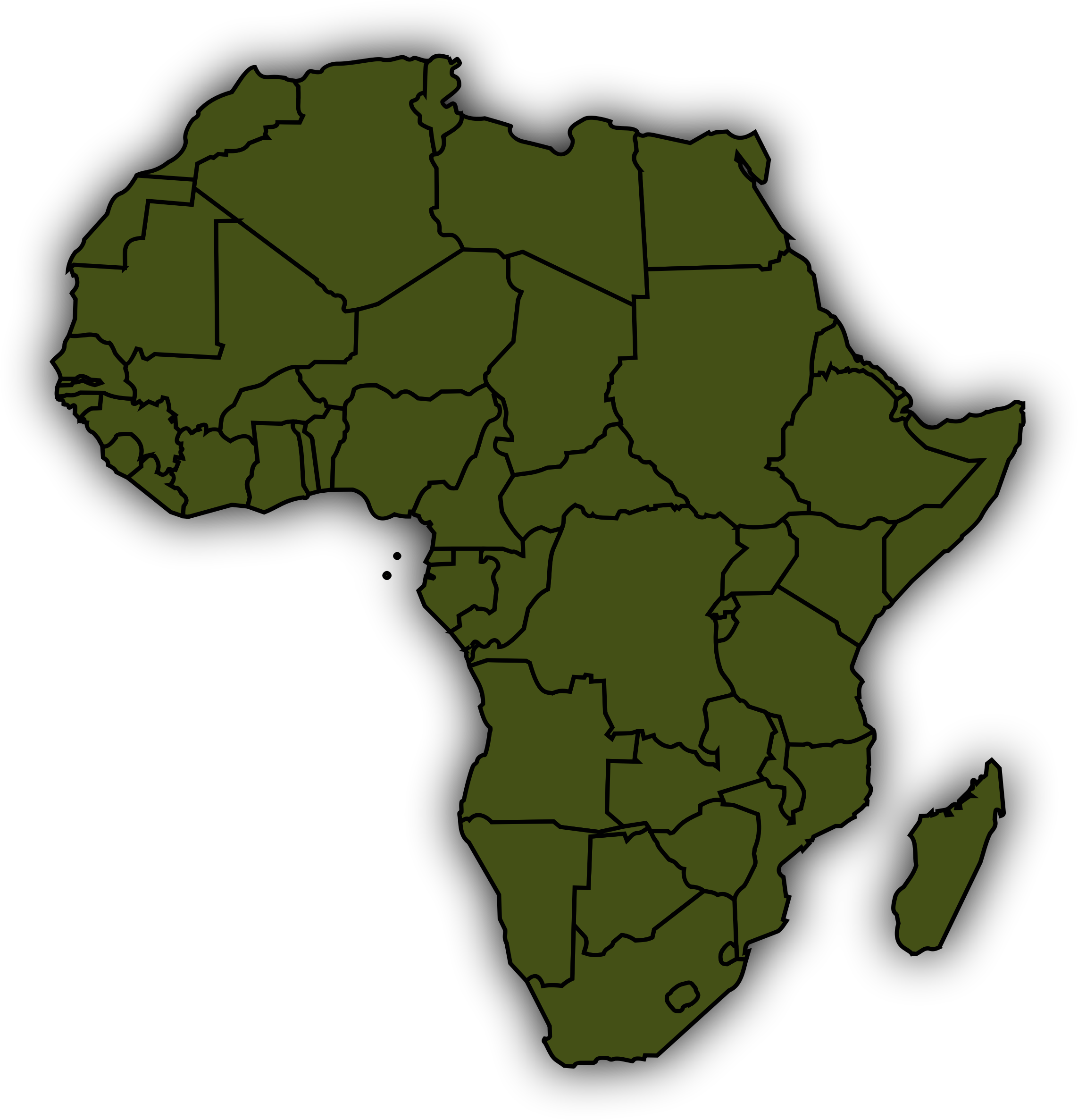 africa clipart map - photo #24