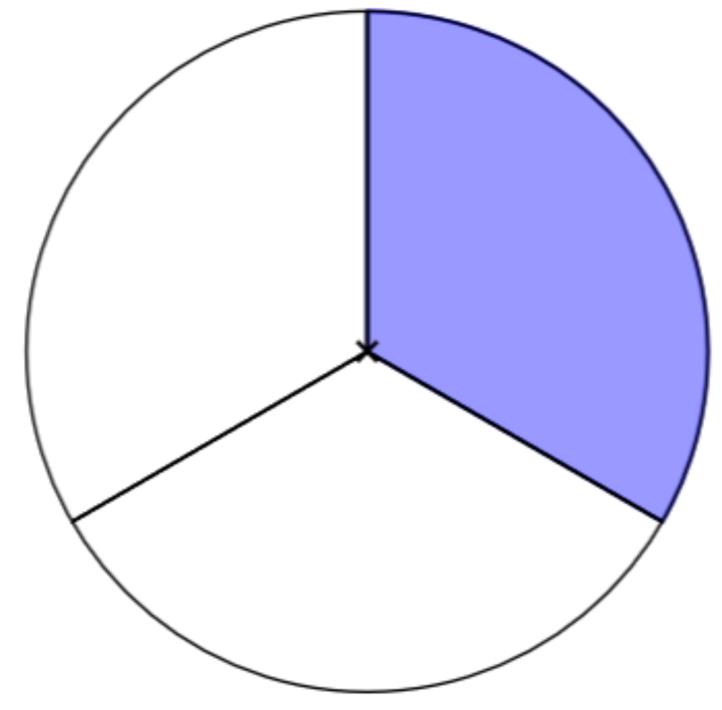 1-3-fraction-circle