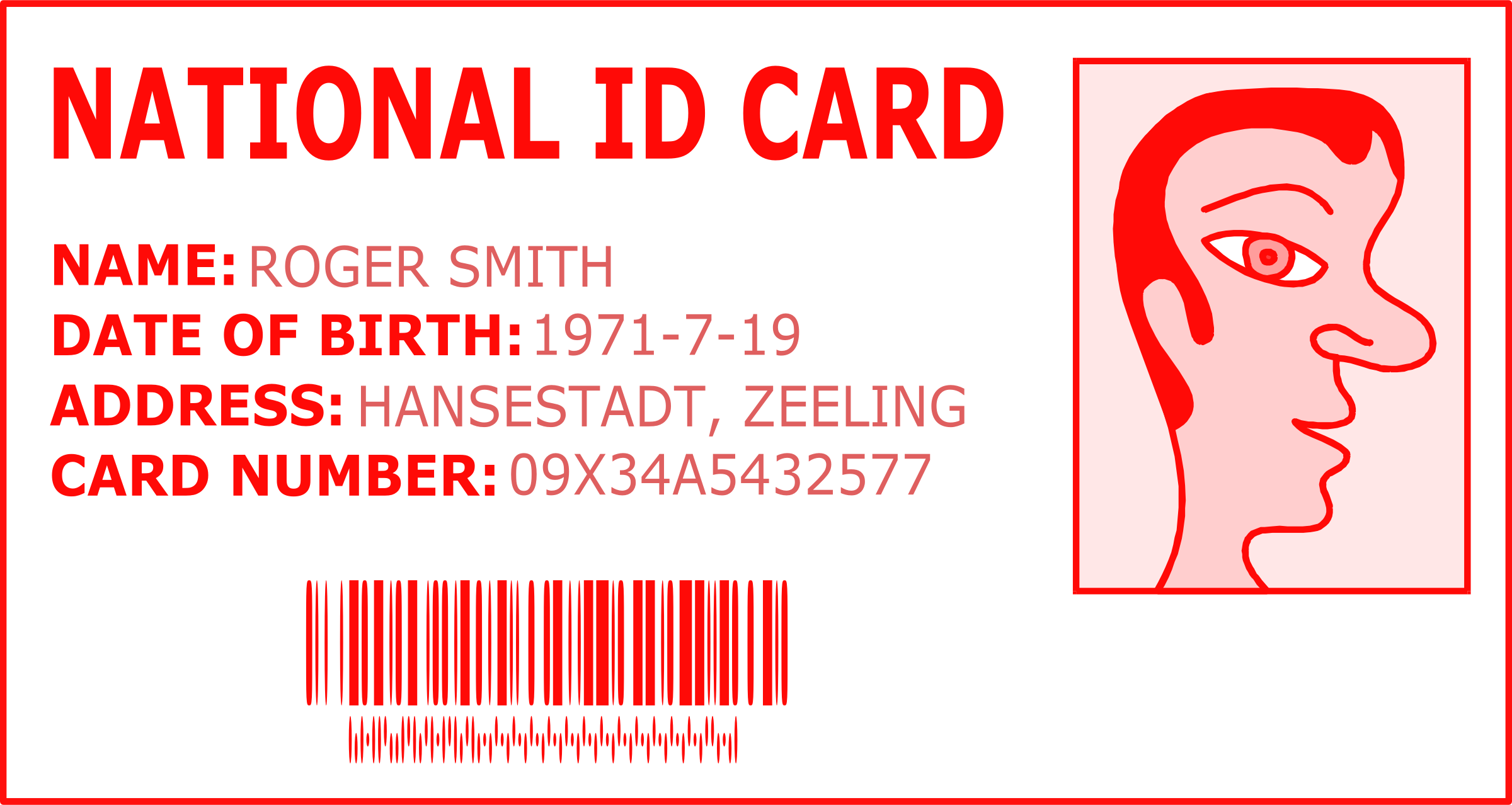Clipart - National ID Card