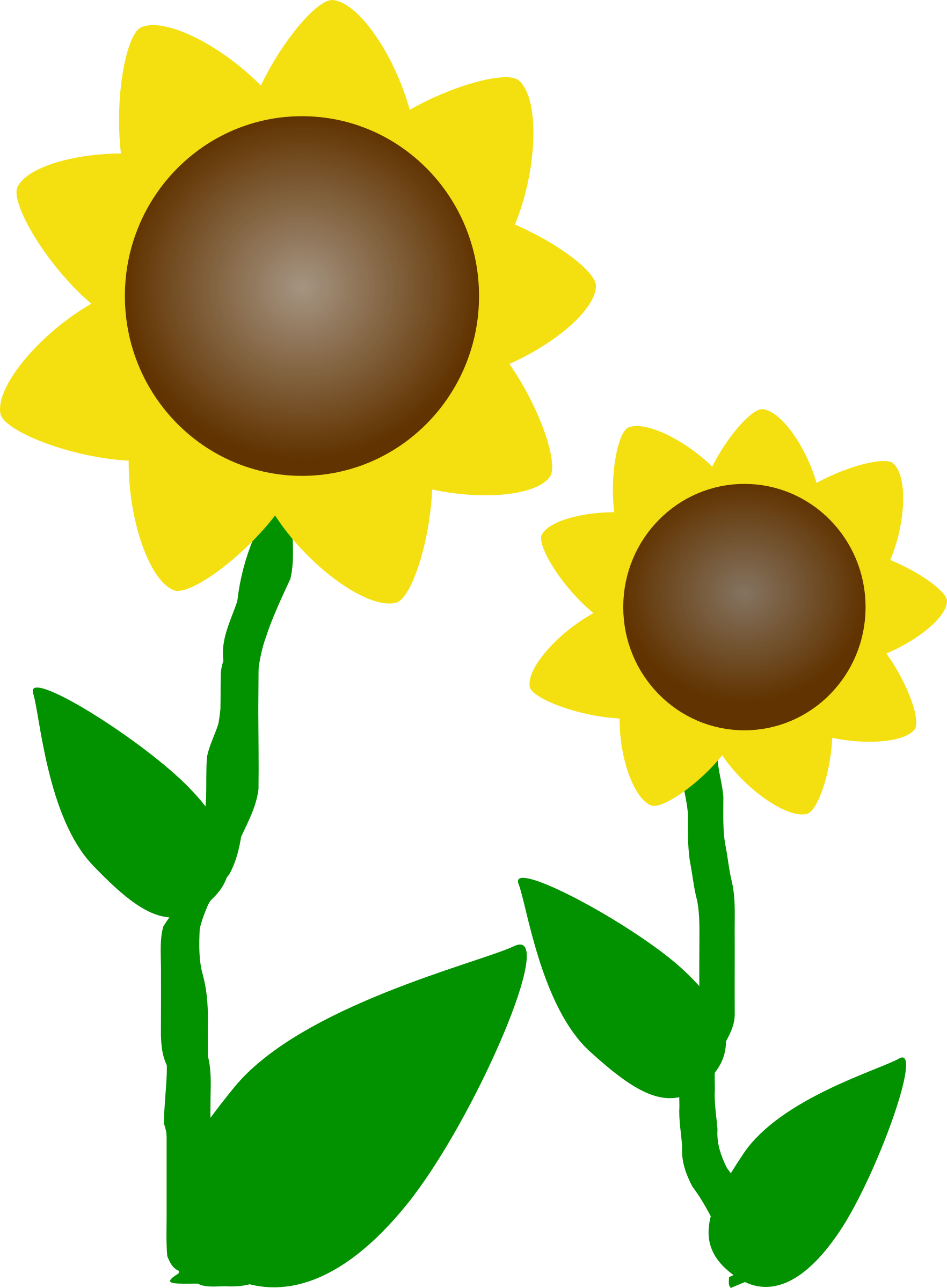 Clipart sunflowers