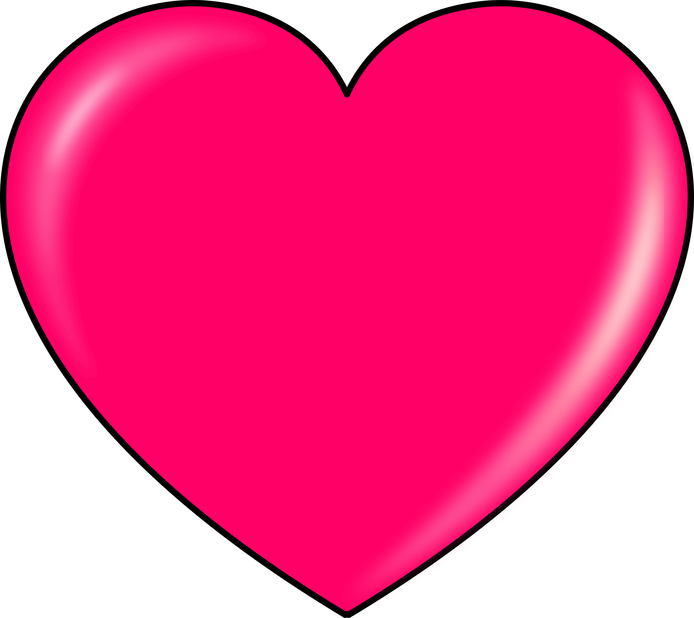 Clipart pink heart