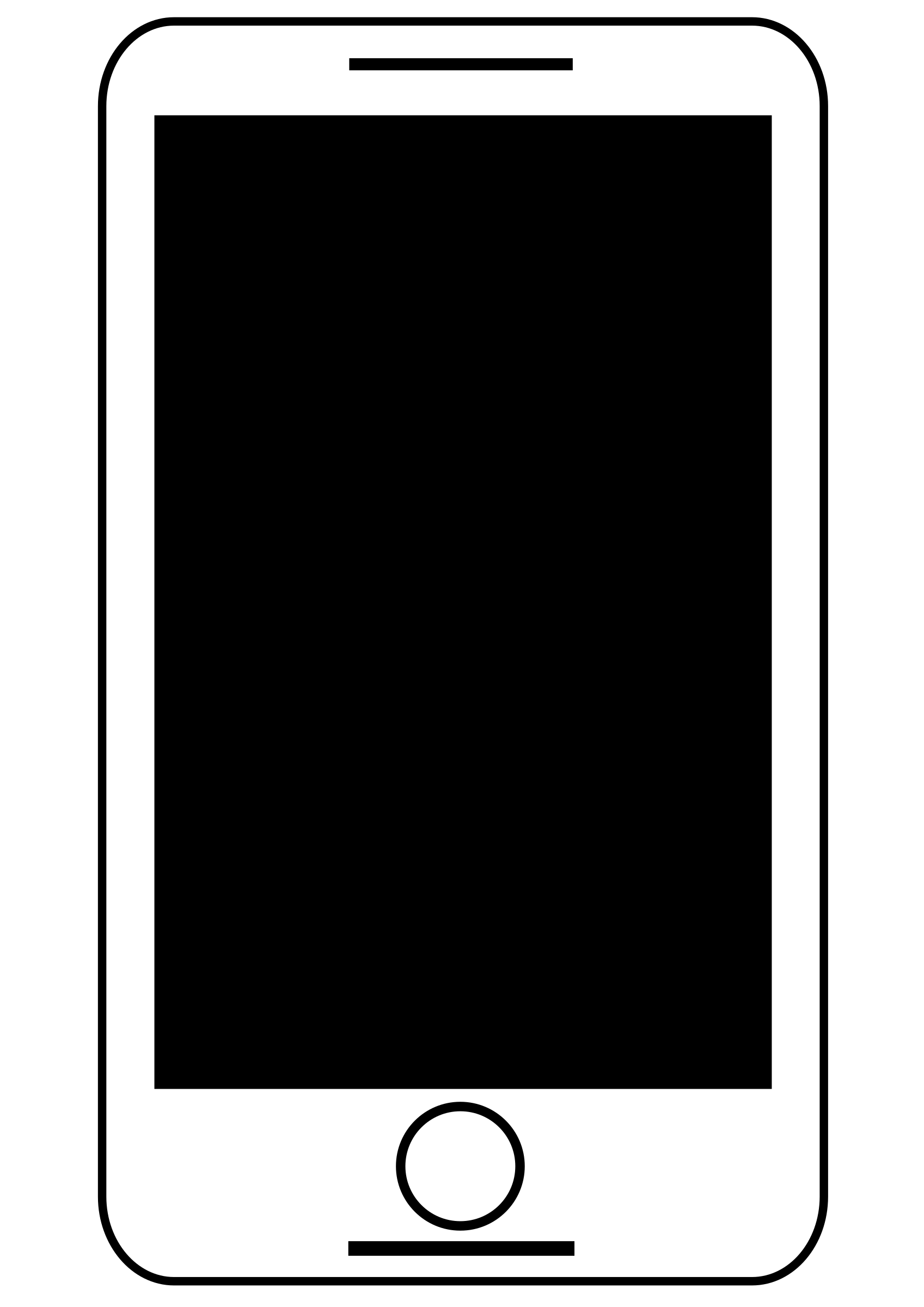 black clipart phone - photo #13