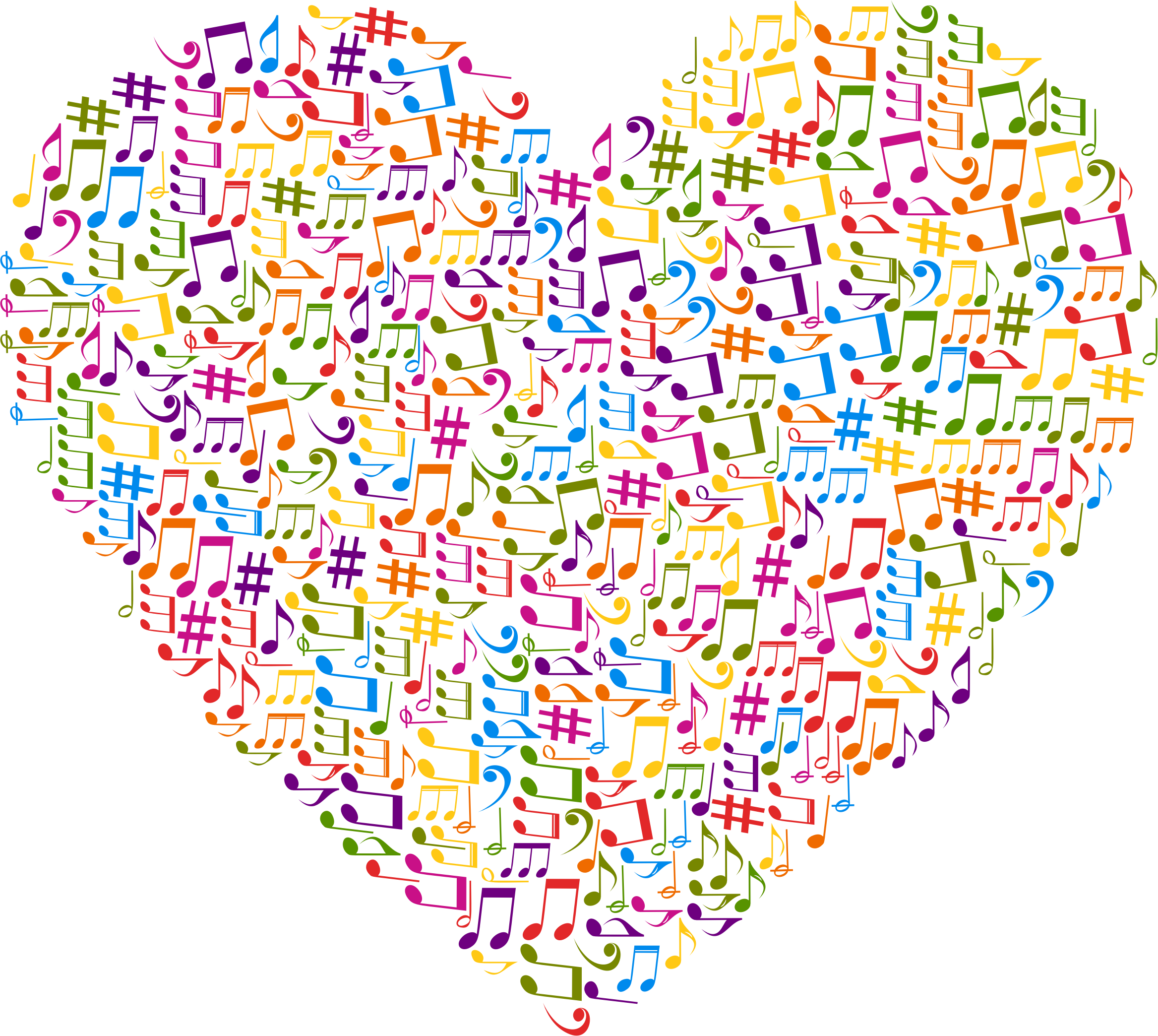 Clipart - Musical Heart Mark V