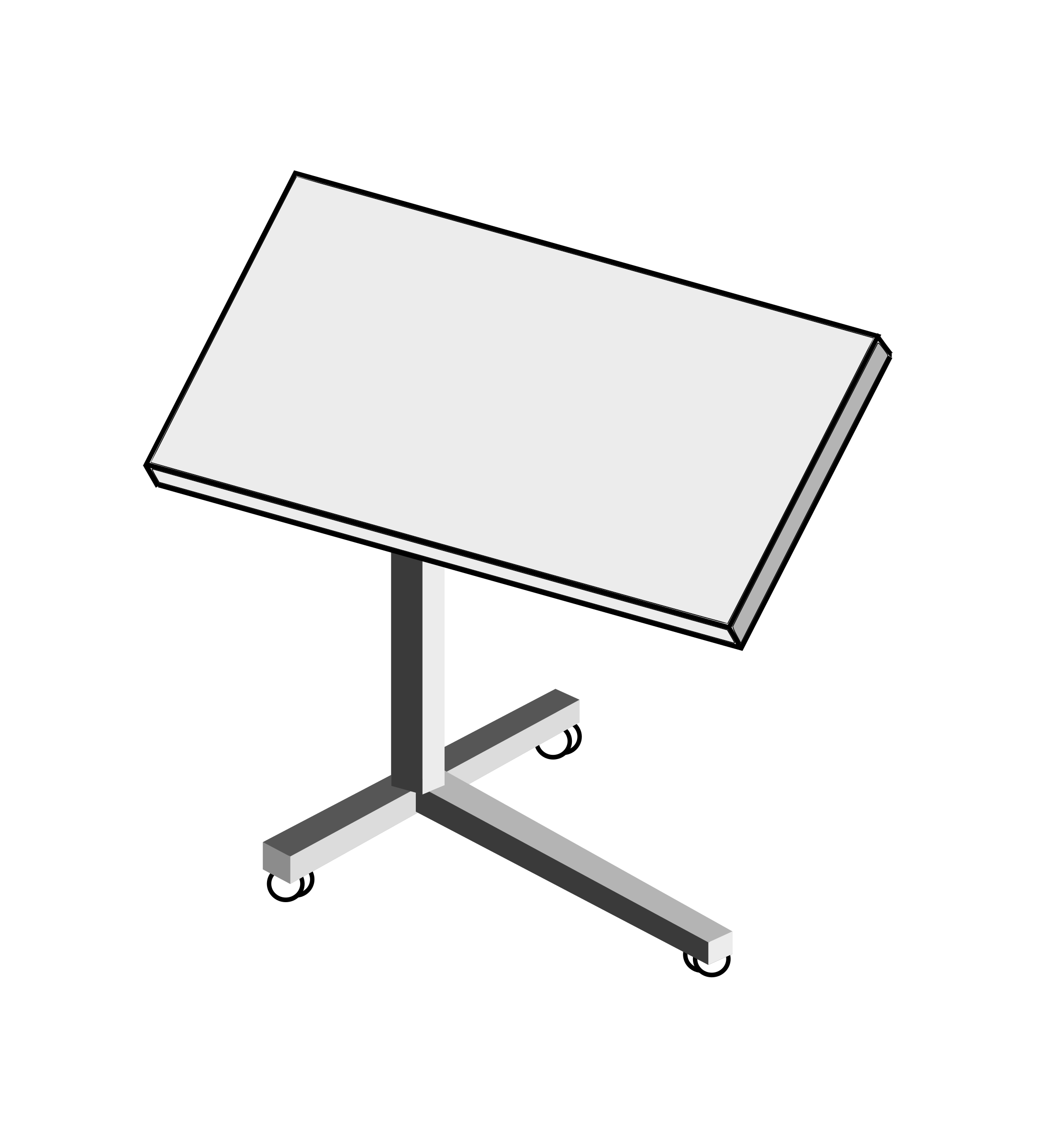 Clipart - Rolling Laptop Desk