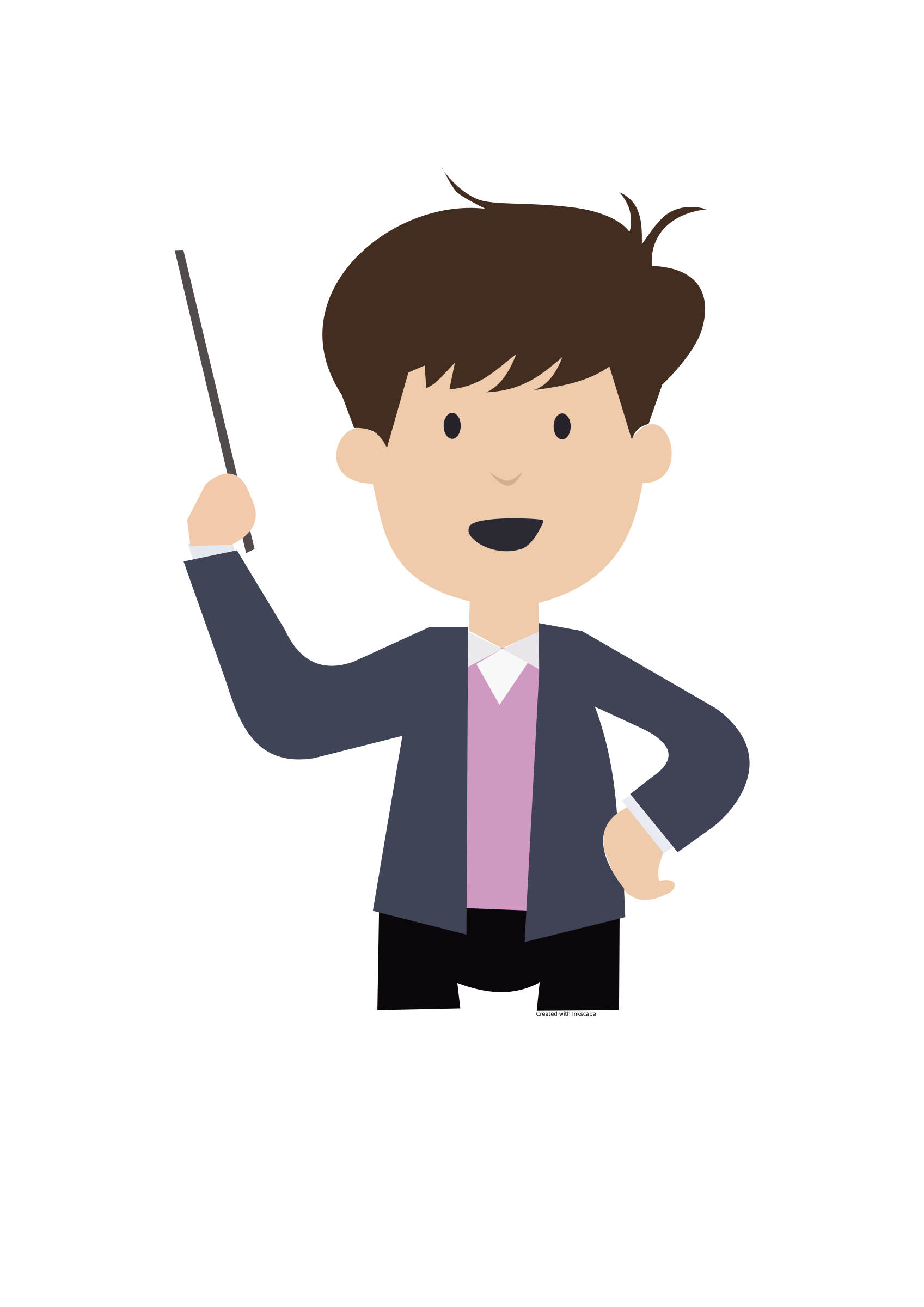 Download Clipart - boy-teaching.svg