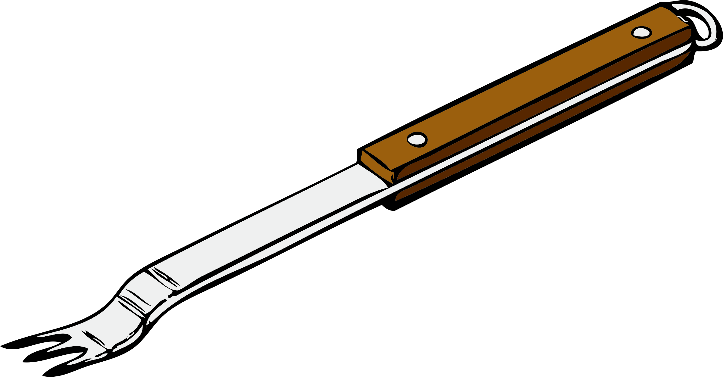 Clipart - barbeque fork