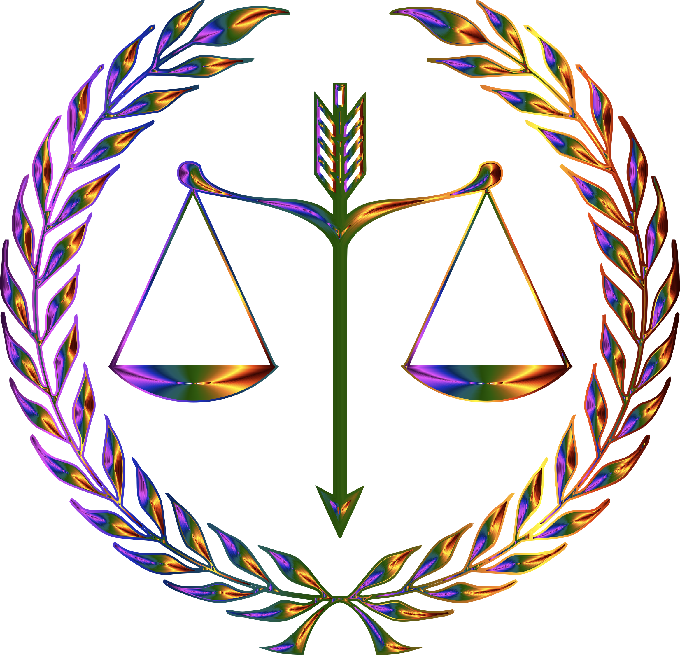 Clipart - Justice Emblem Chromatic