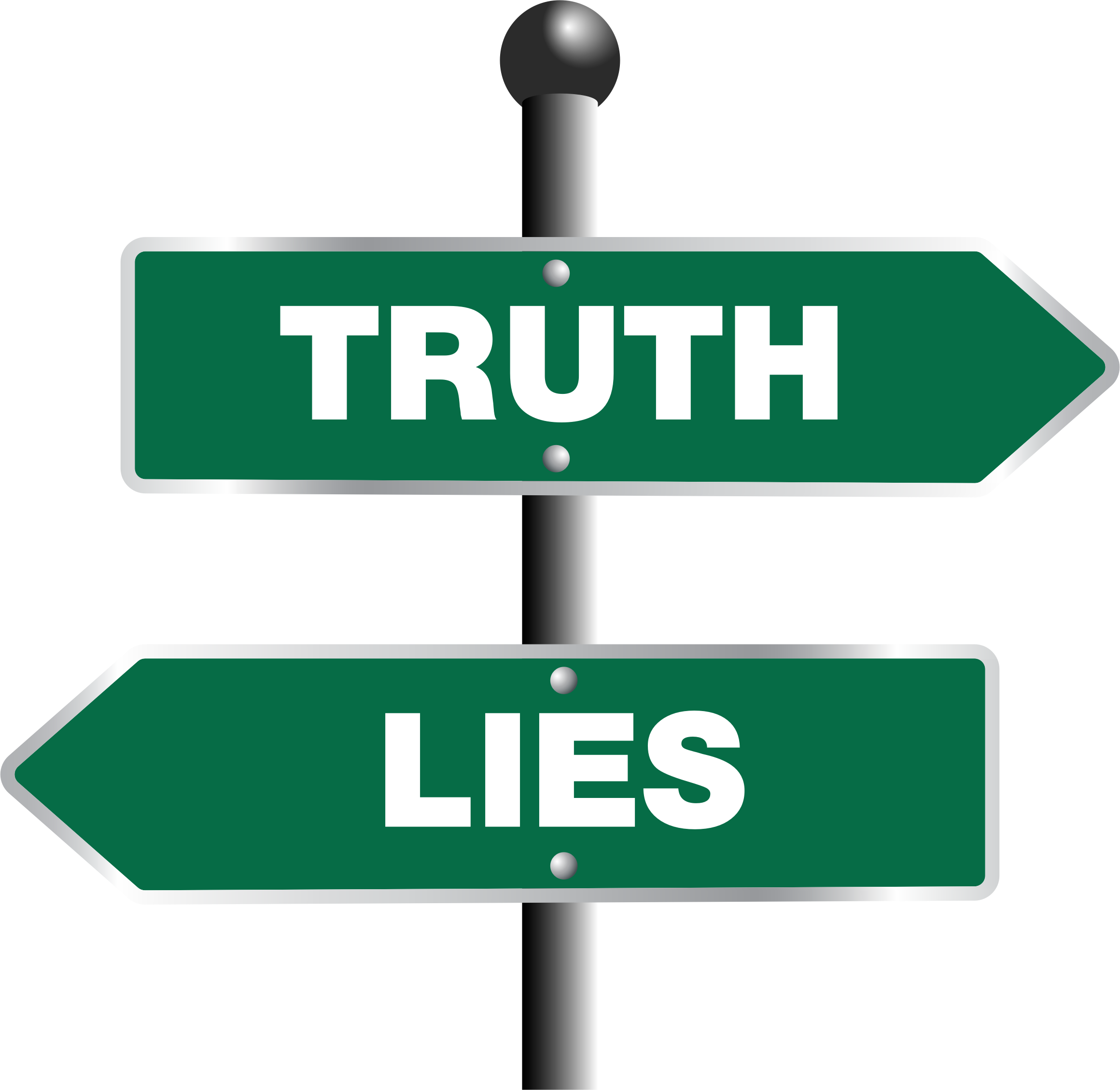 Truth And Lies Sign by GDJ