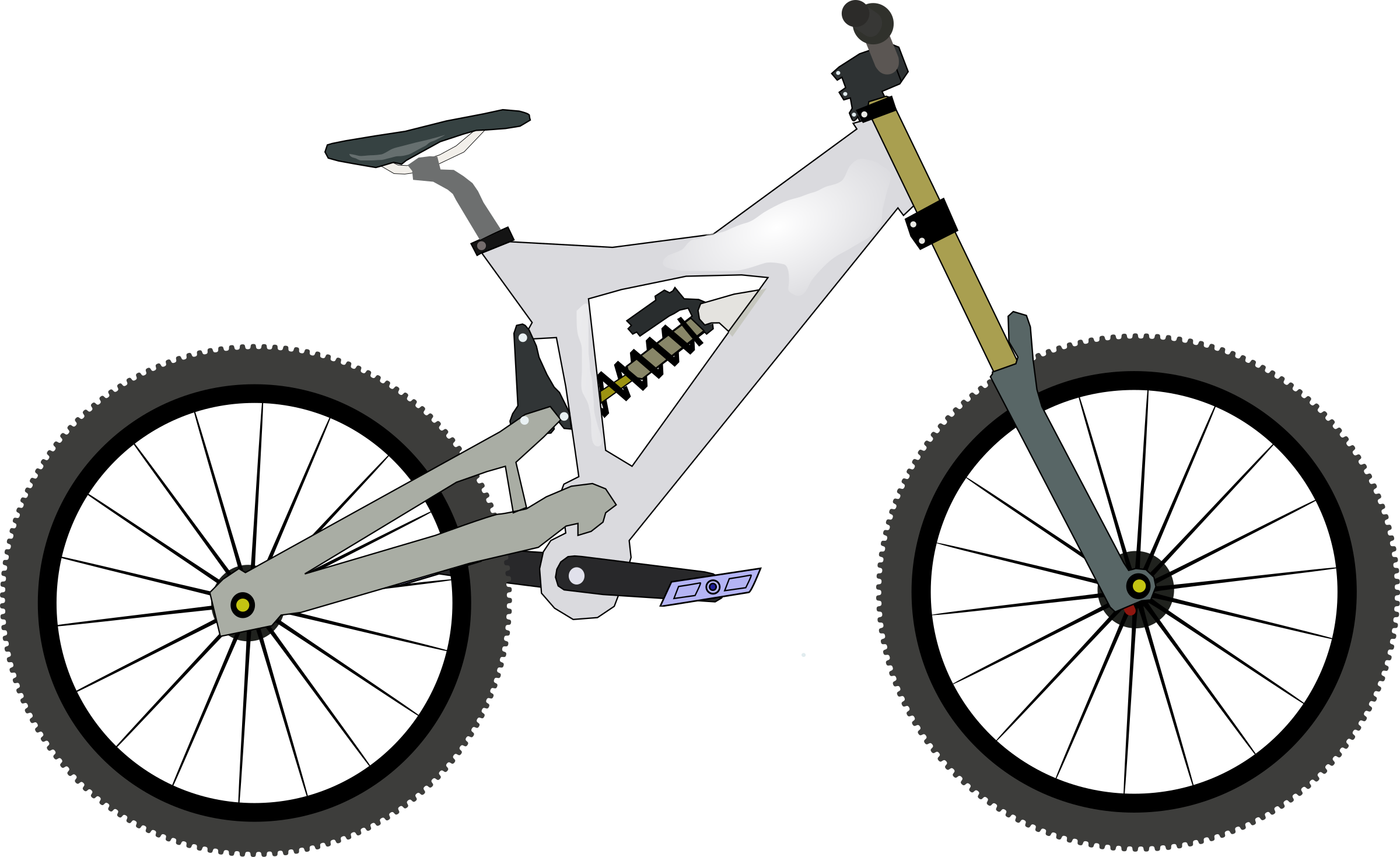 Clipart - bike - downhill