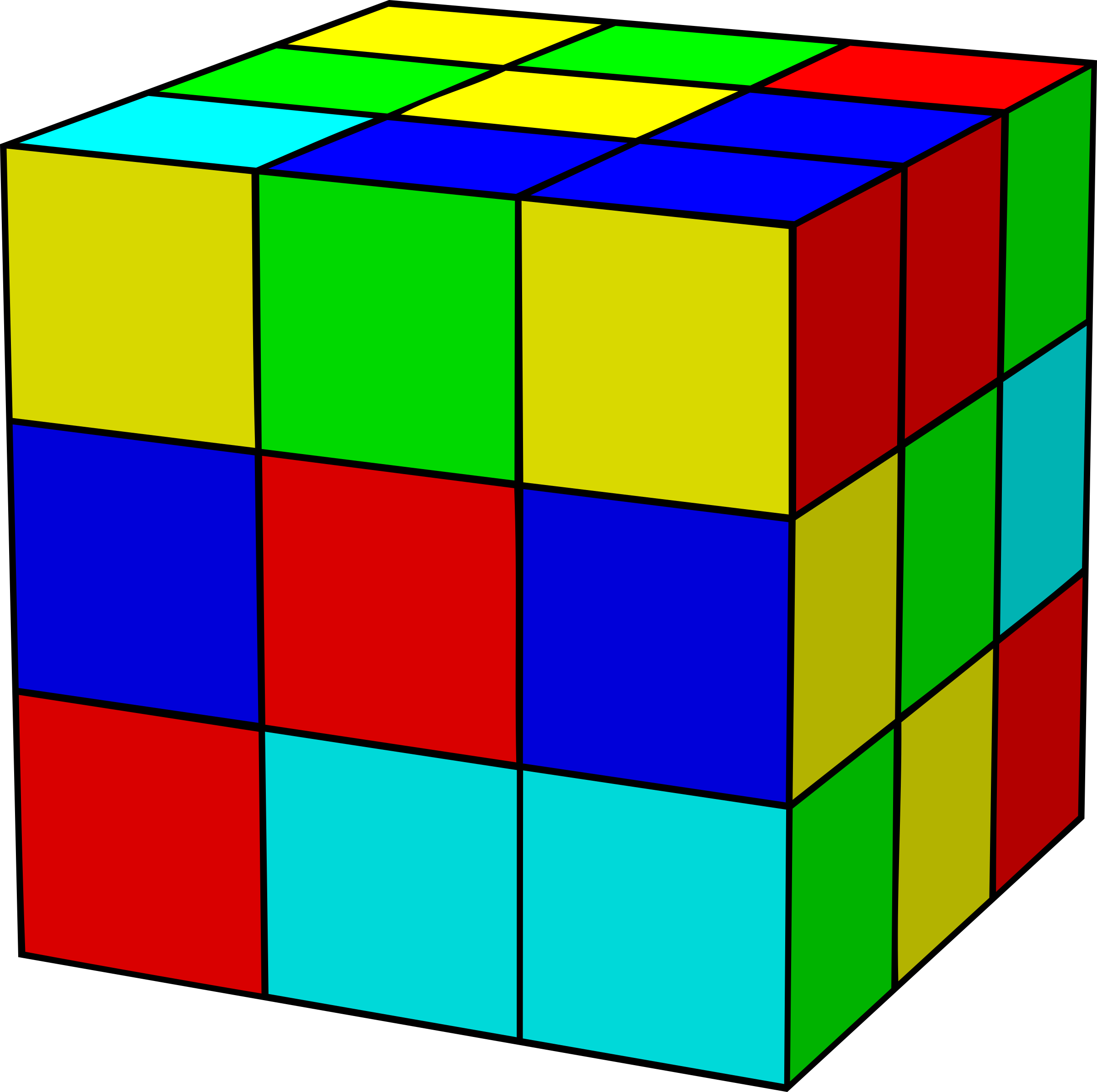Clipart - Rubik's Cube