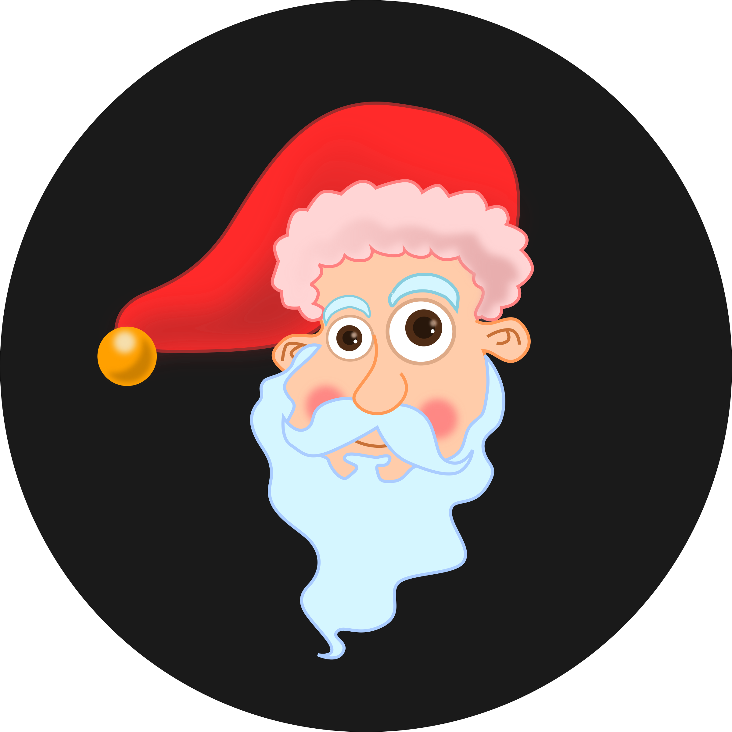 Clipart - Santa Head