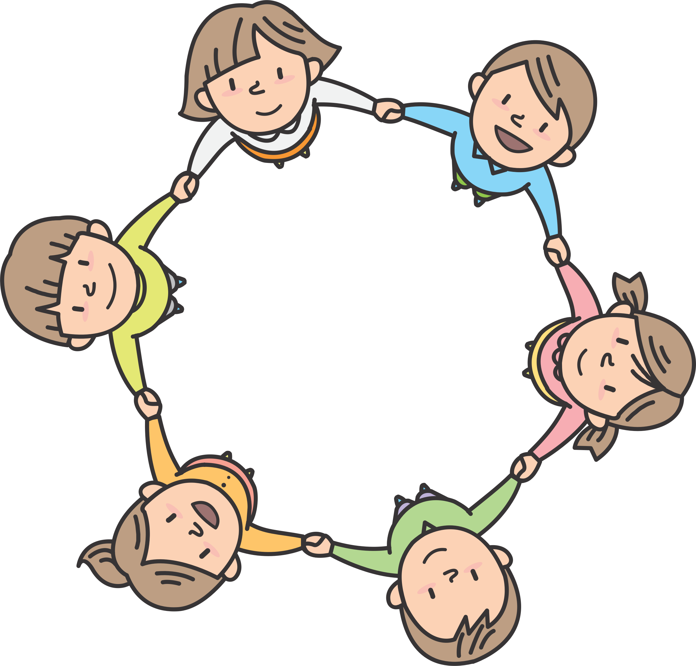 Clipart - Children In Circle (#1)