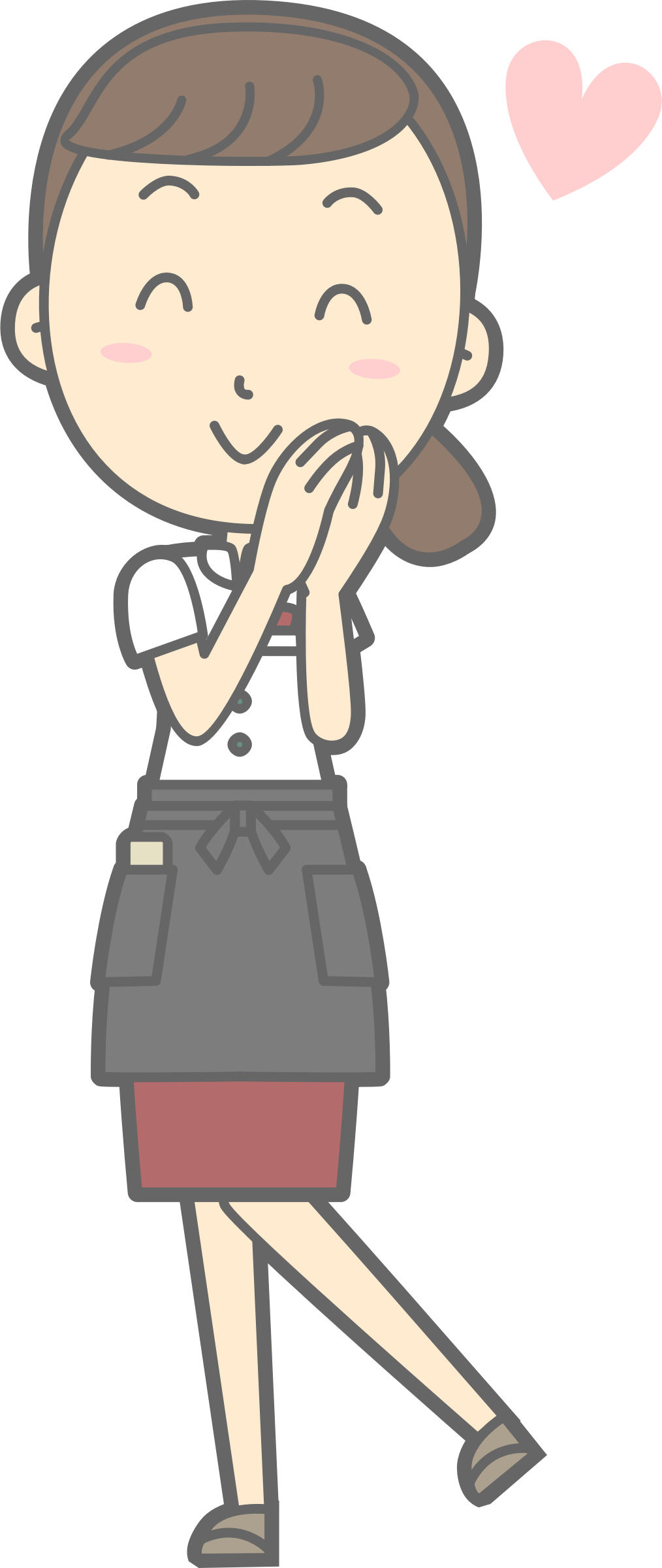 Young Waitress in Love by oksmith